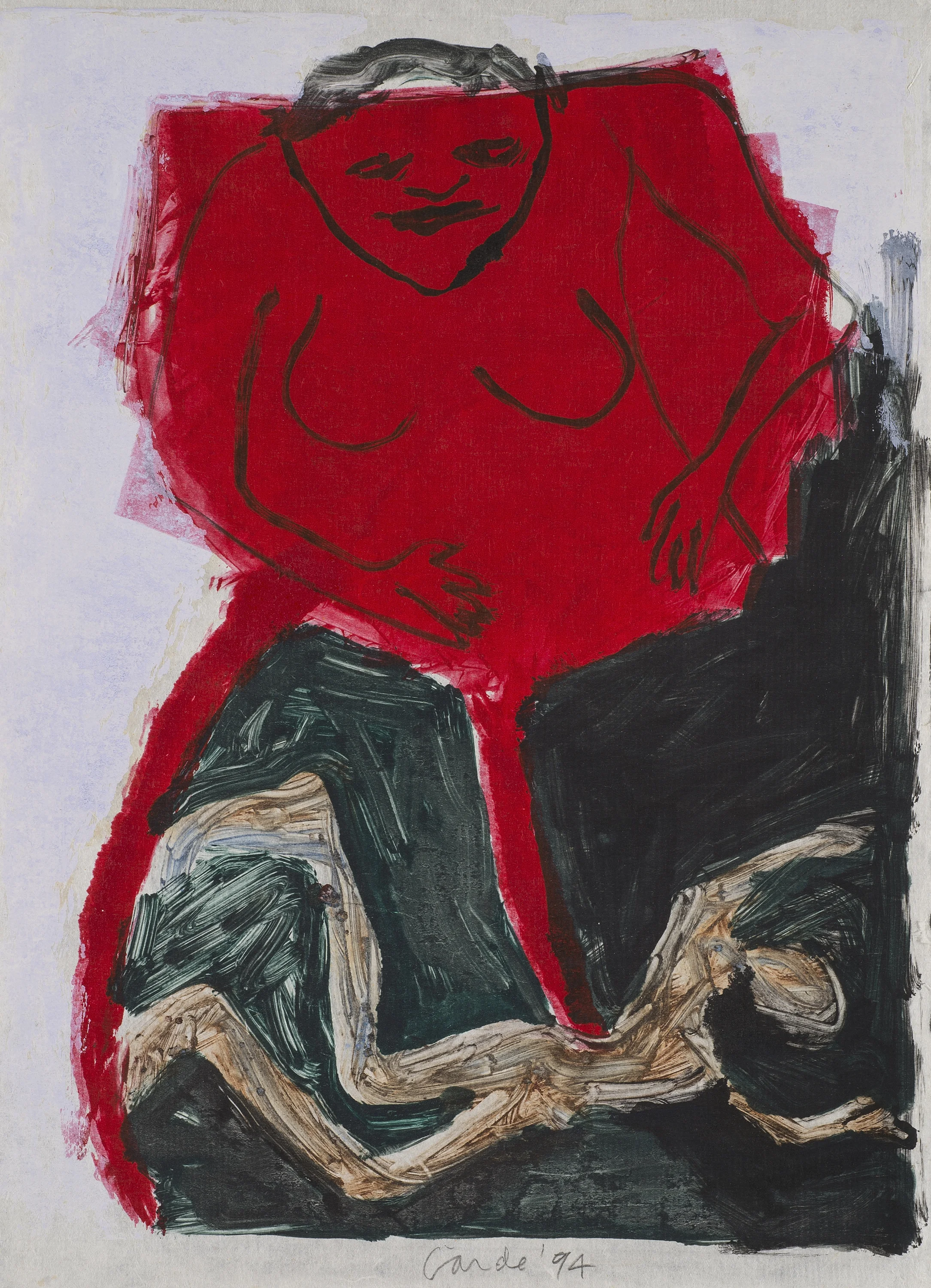 Untitled , 1987/1994 Monotype on paper 17.5 x 13 in. (44.5 x 33 cm.)