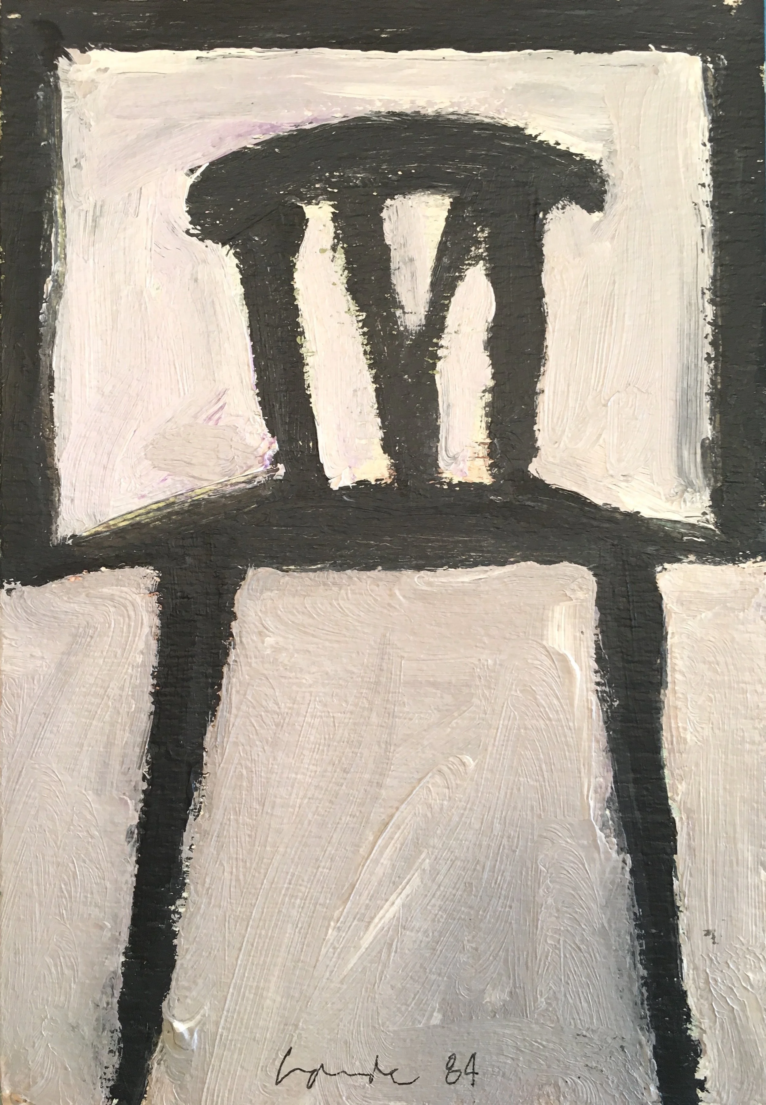 Chair , 1984. Acrylic on paper, 40 x 30 in. ( 102 x 76 cm.)