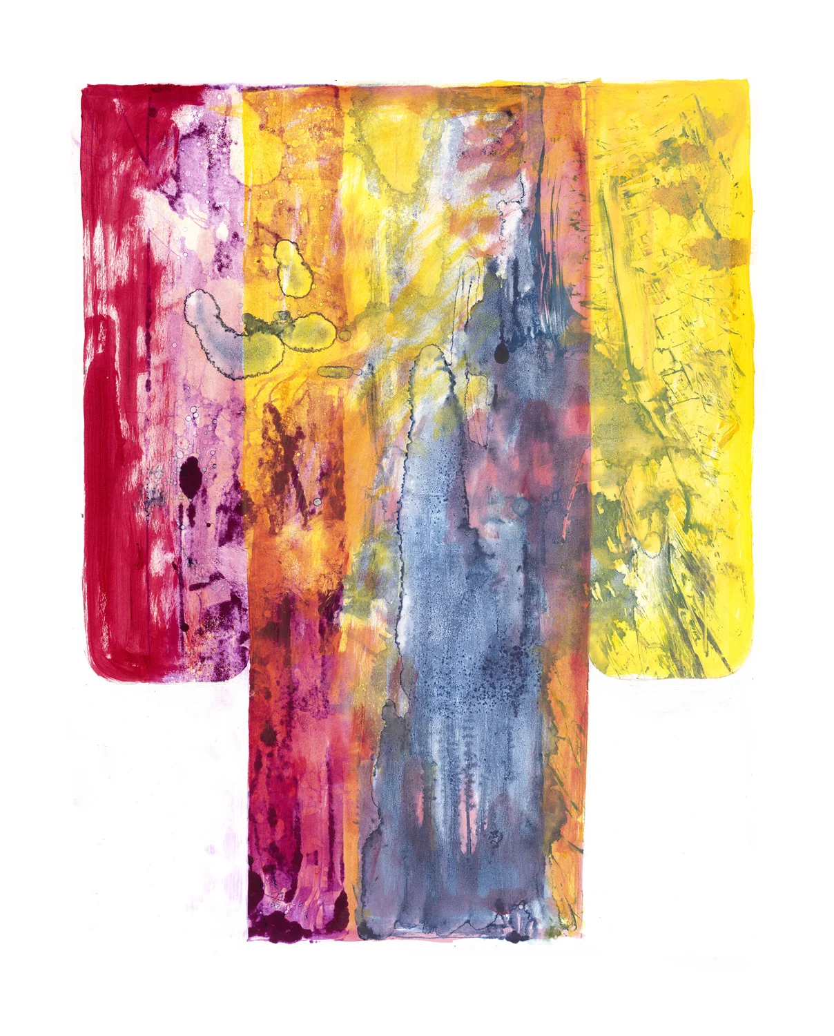 Formal Kimono , 2000-2002, Monotype with hand painted modifications by the artist, 32.5 x 25.5 in. (82 x 64 cm.) 