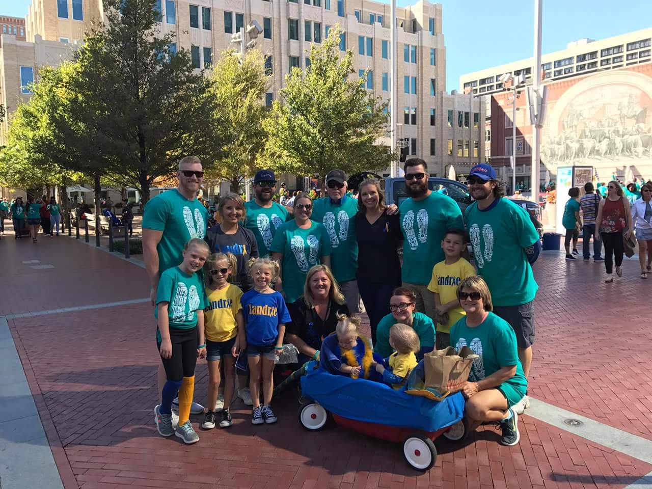 Team Landrie at the 2017 Fort Worth, Texas Buddy Walk
