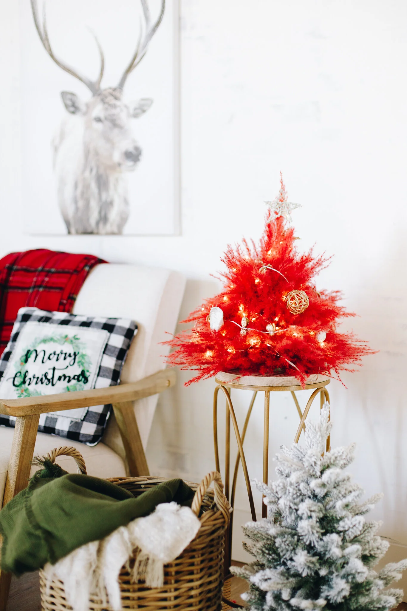 When You Can Craft Beautiful Pampas Grass Christmas Trees, Why Use Bottle Brush Trees?