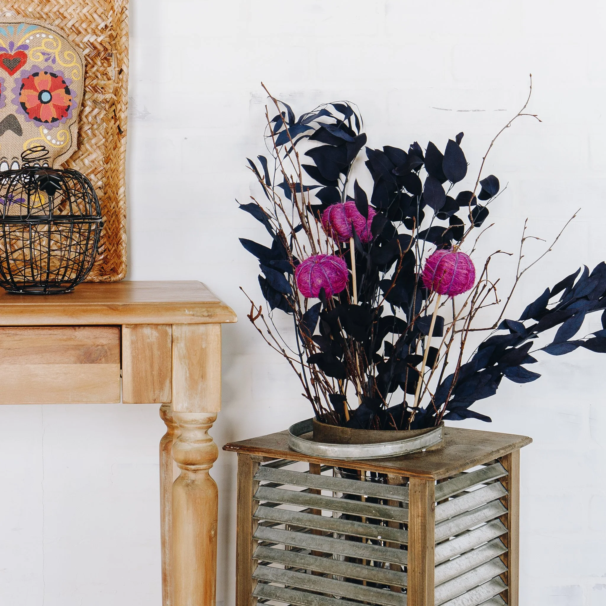 Purple Pumpkins on a Stem Gallery Eucalyptus Style