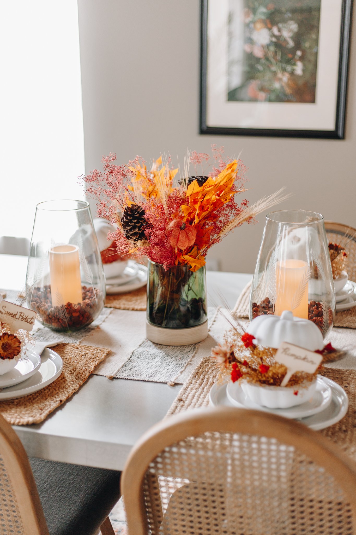 thanksgiving dinner tablescape