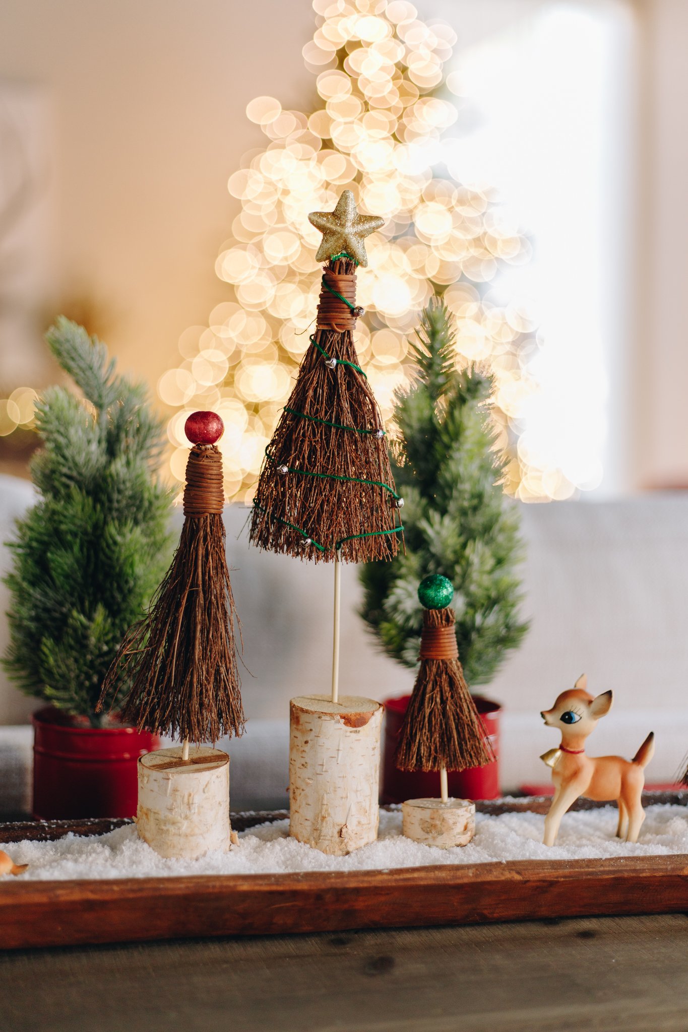 Craft a Scenic, Scented Forest To Beautify Your Natural Holiday Table Decor