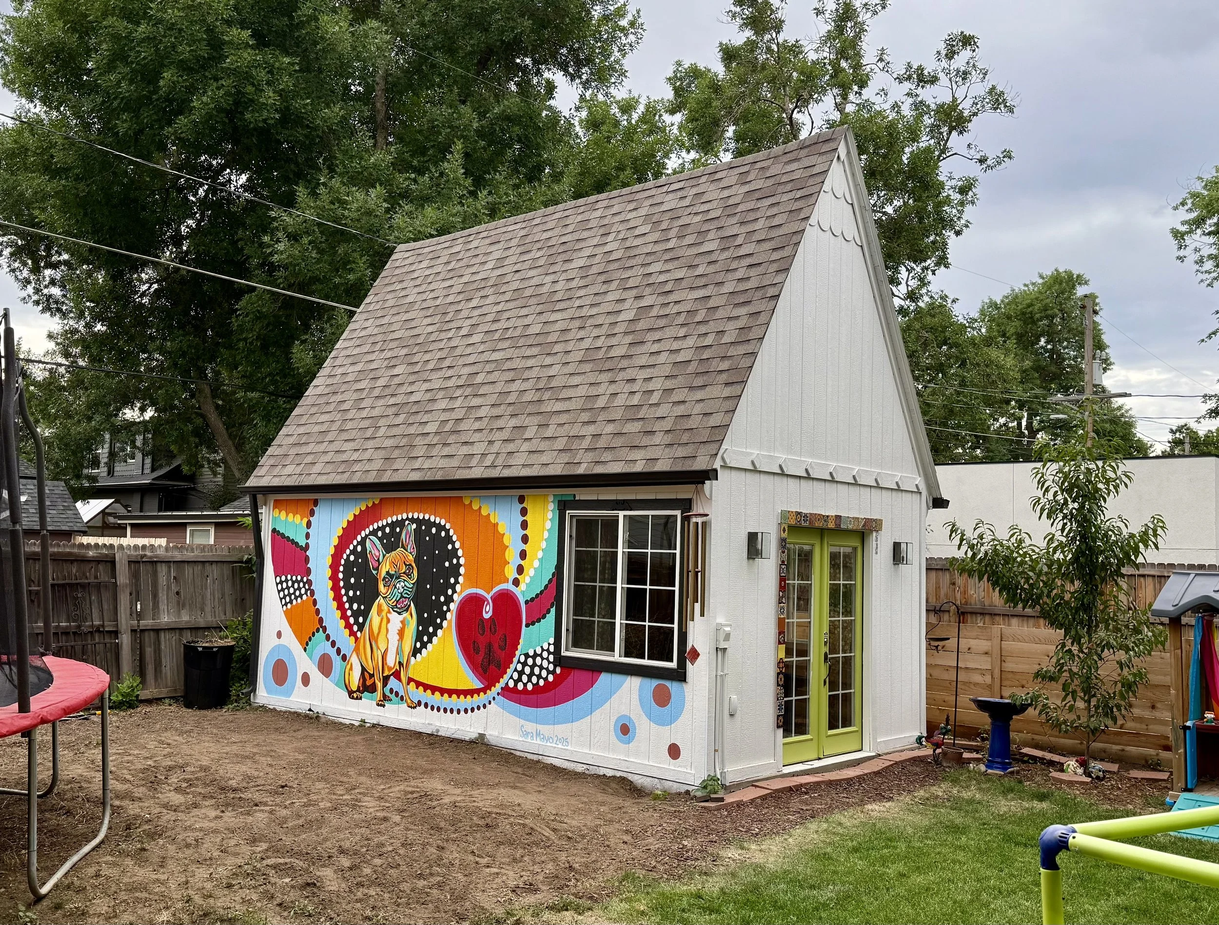 'Adele Tribute' exterior mural, private residence, Denver, CO, 2025