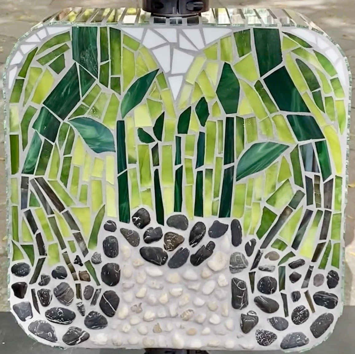 Mosaic kinetic sculpture (detail)
