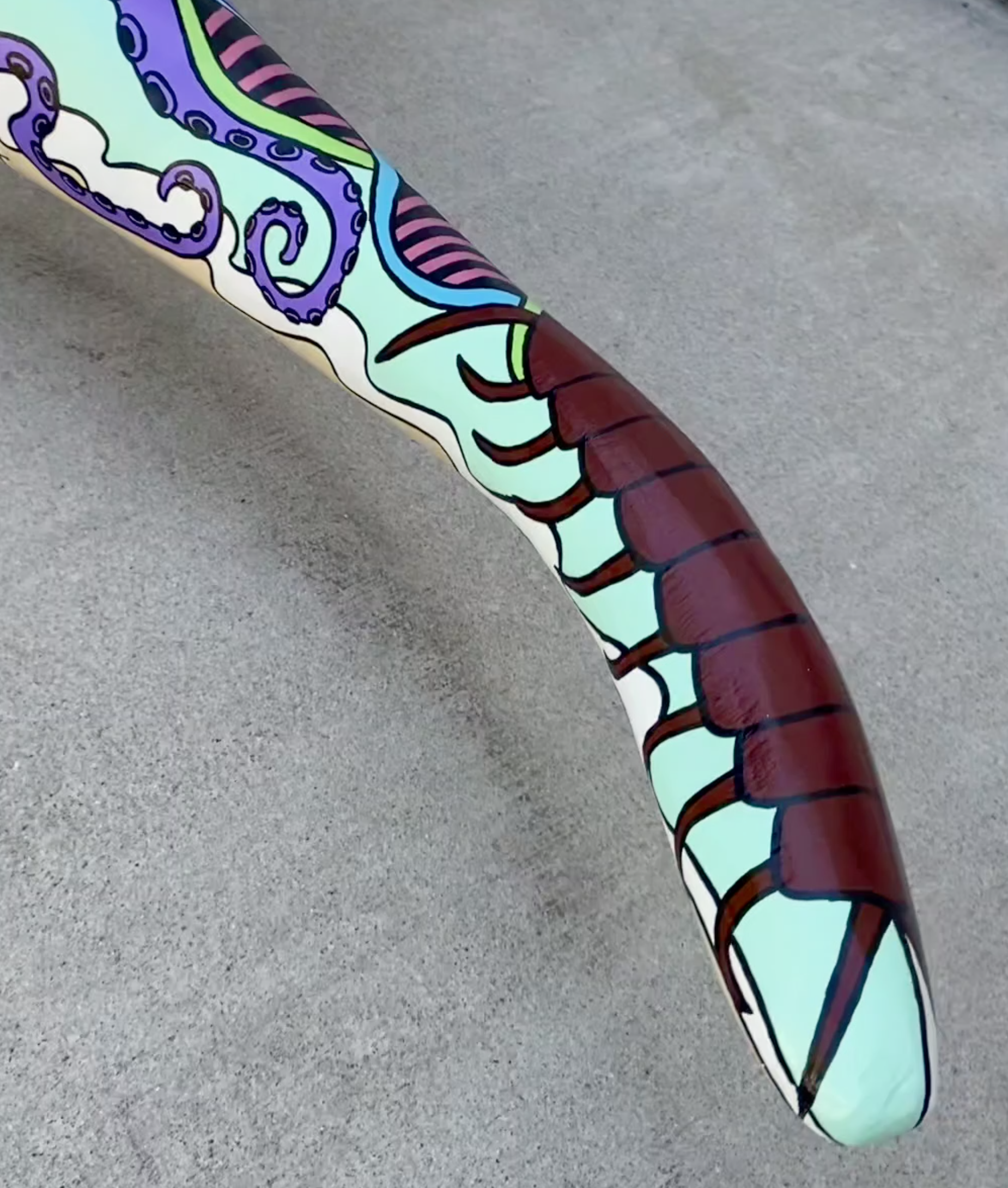 Pete The Dinosaur: "Evolution" (detail), private residence, Denver, CO