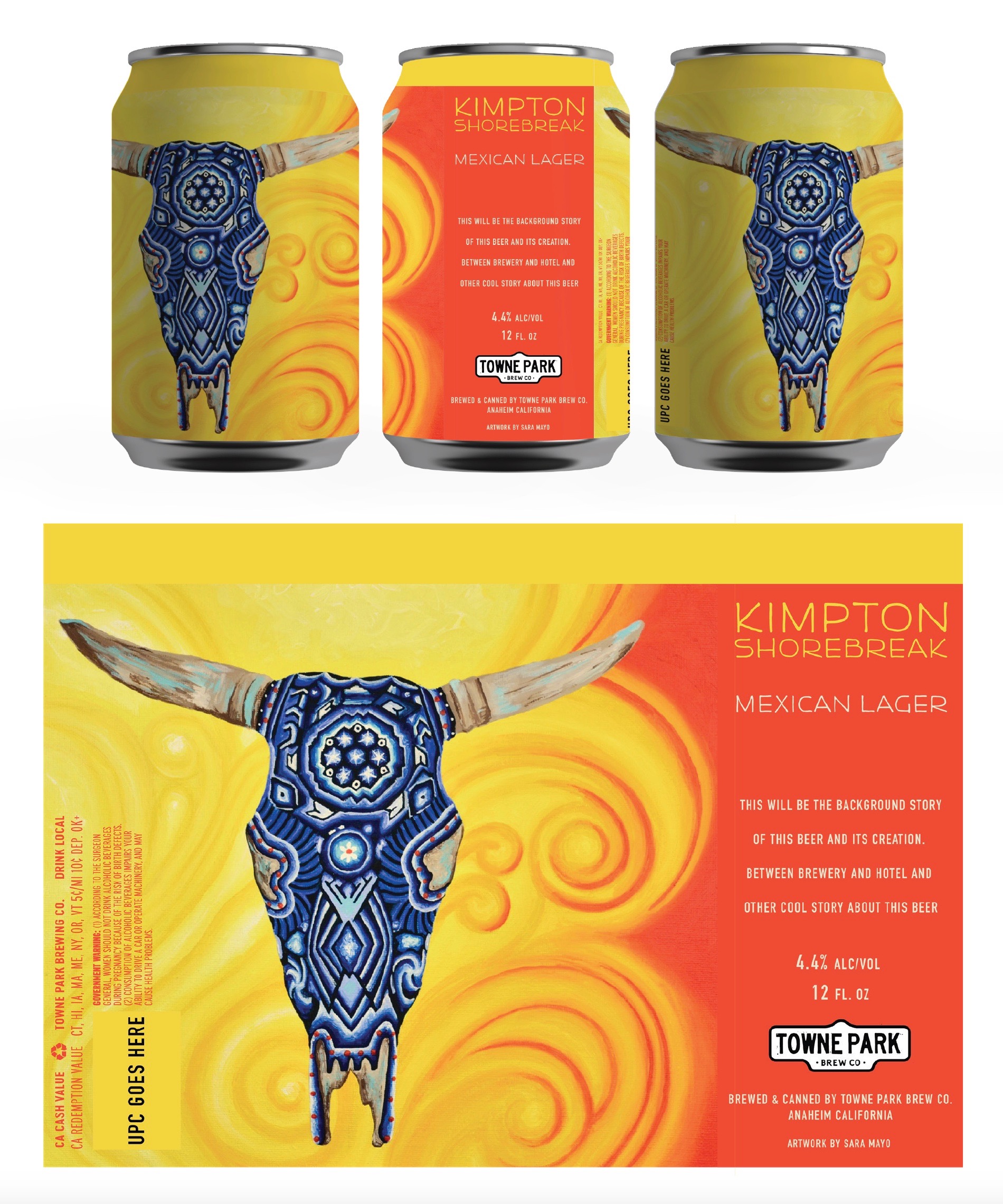 Beer Can Label, Shorebreak Hotel, Huntington Beach, CA (Copy)