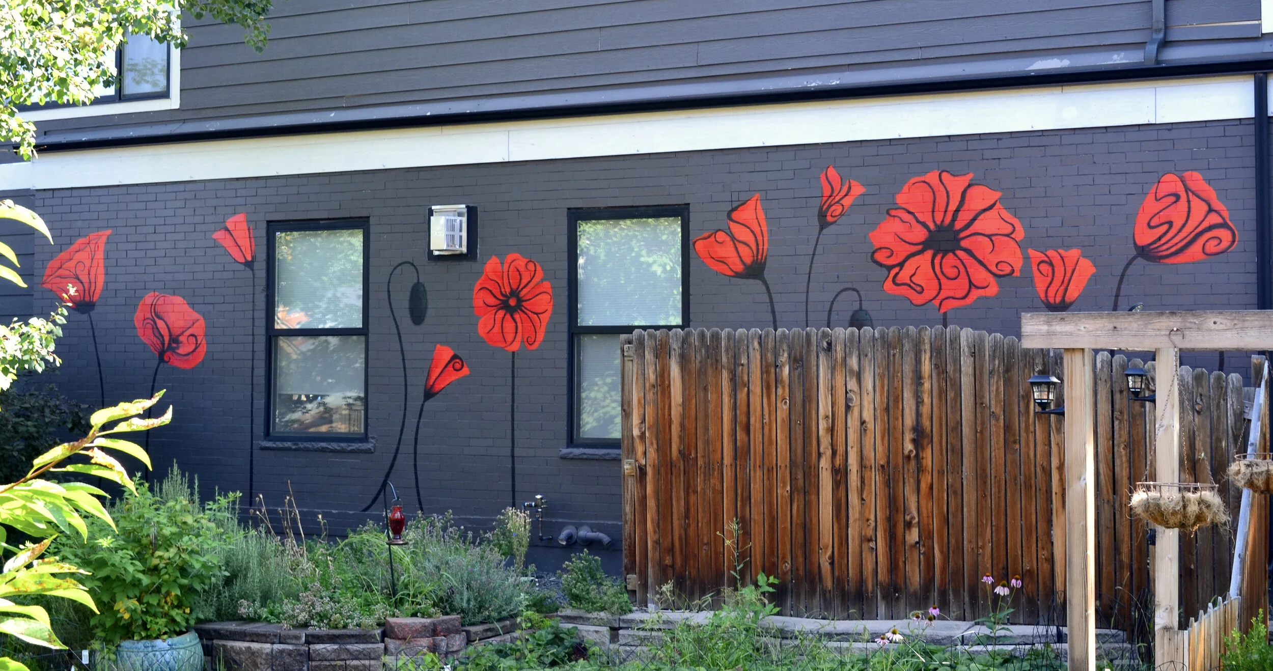 Poppies, mural for private residence, 2021 (Copy)