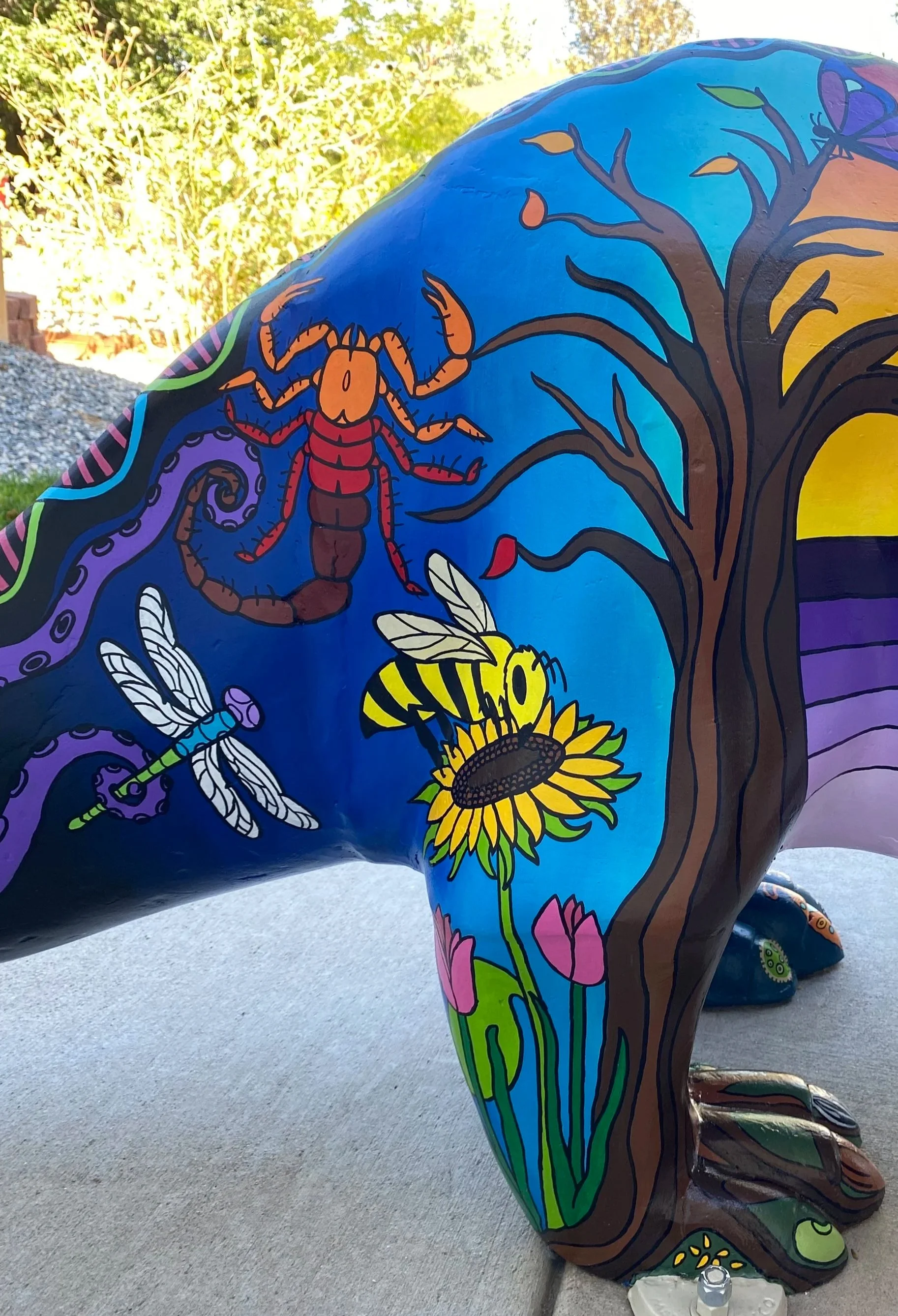 Pete The Dinosaur: "Evolution" (detail), private residence, Denver, CO