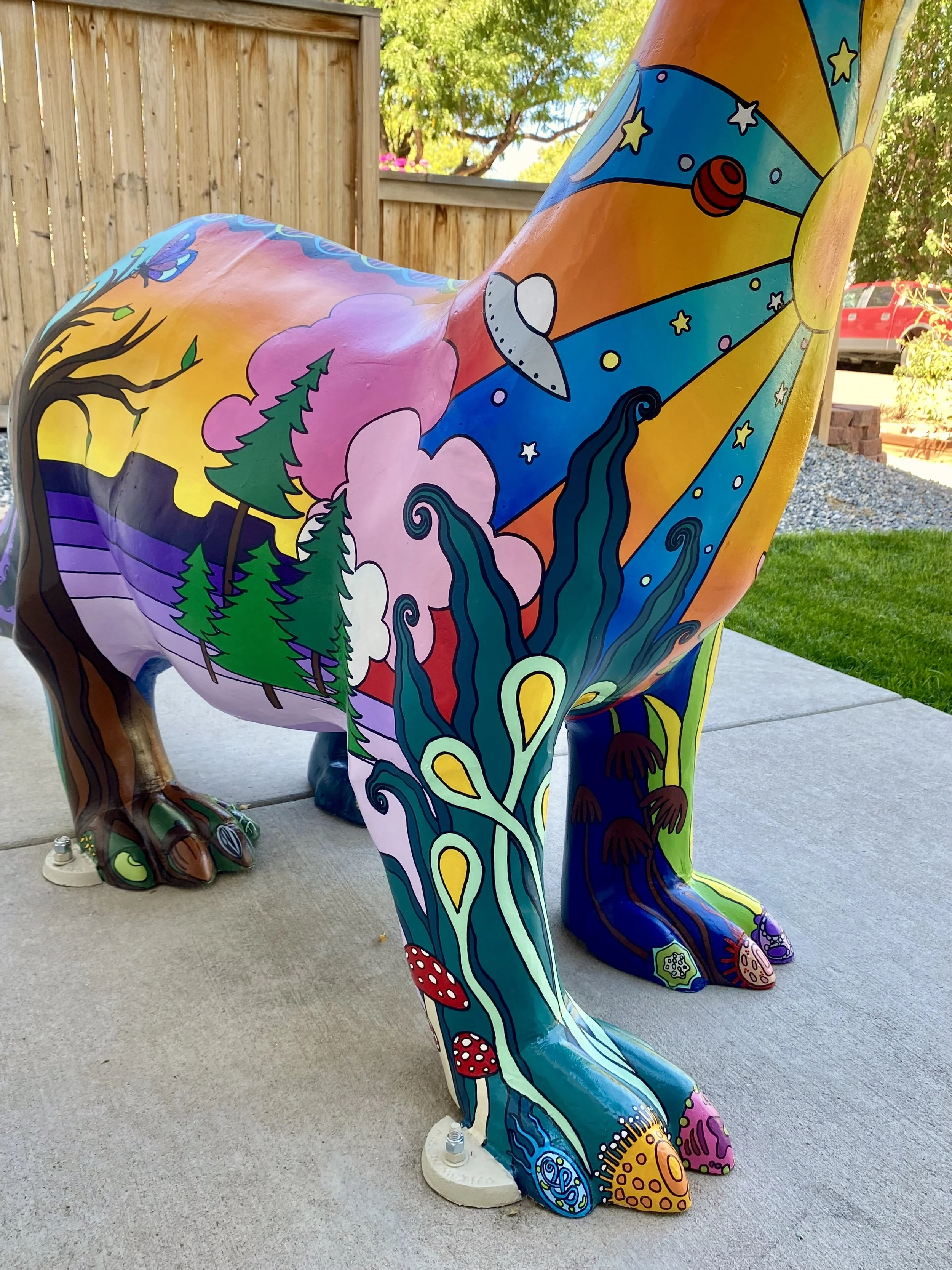 Pete The Dinosaur: "Evolution" (detail), private residence, Denver, CO