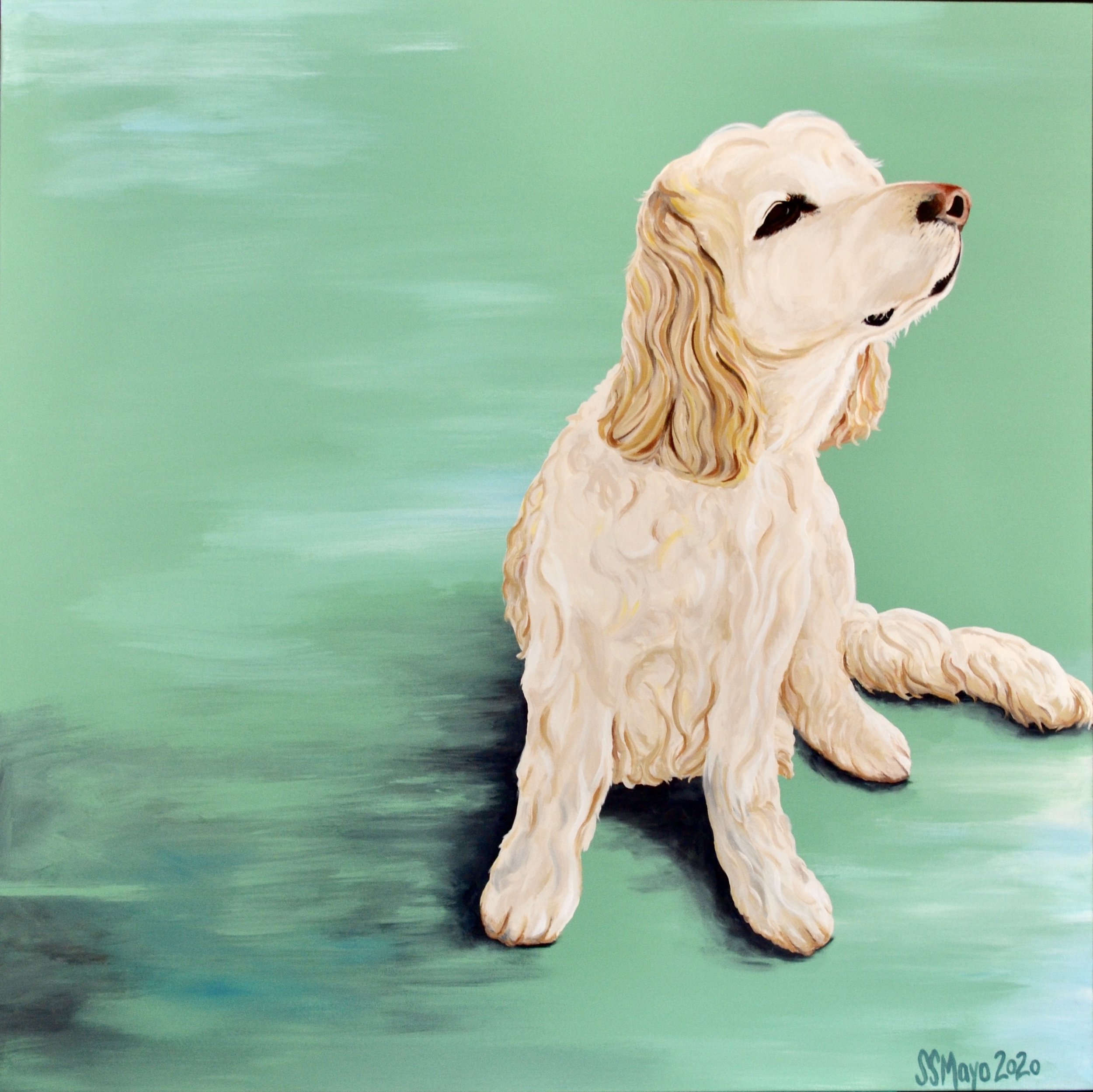 'Cowboy', Acrylic on Canvas, 30" x 30", 2020