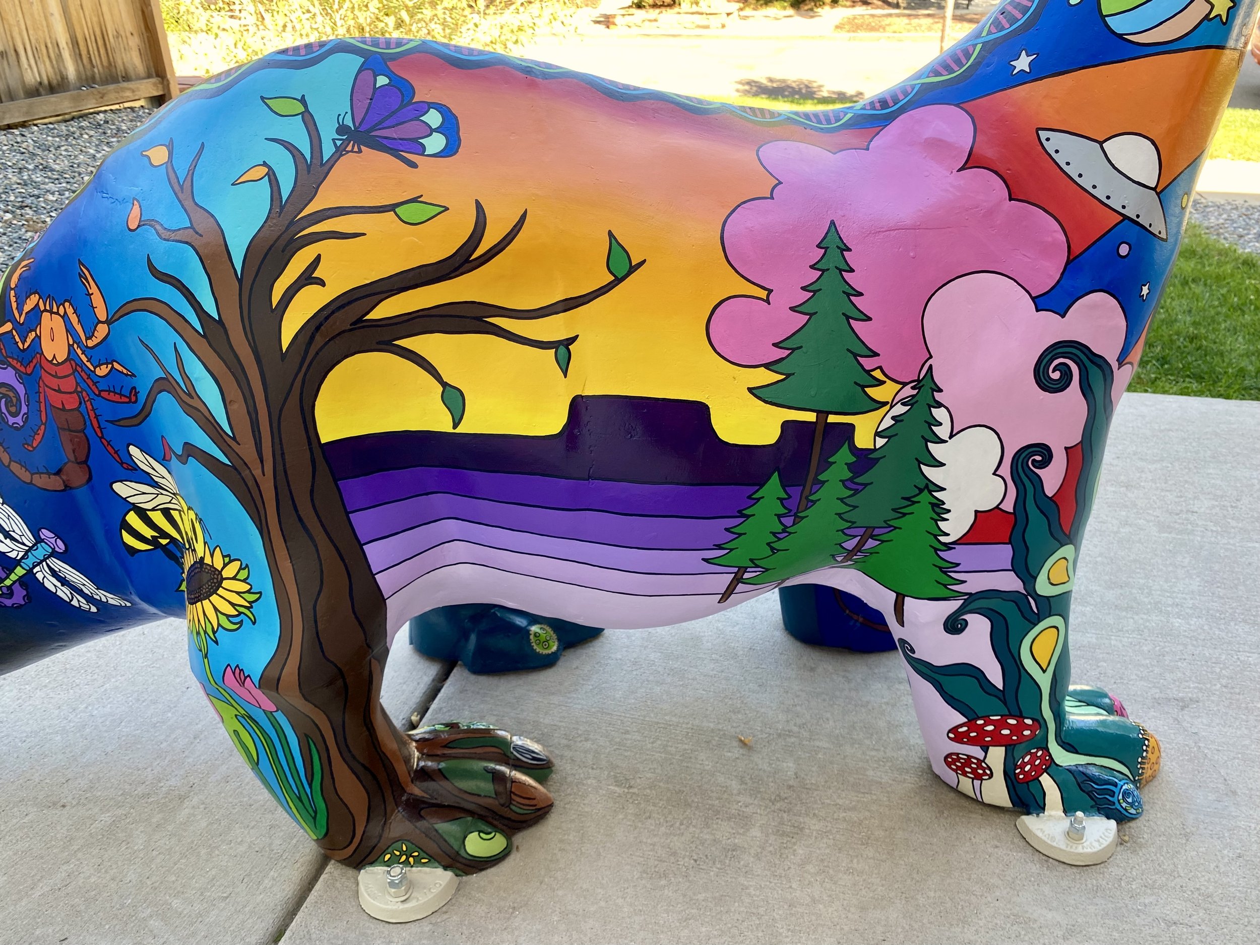 Pete The Dinosaur: "Evolution" (detail), private residence, Denver, CO