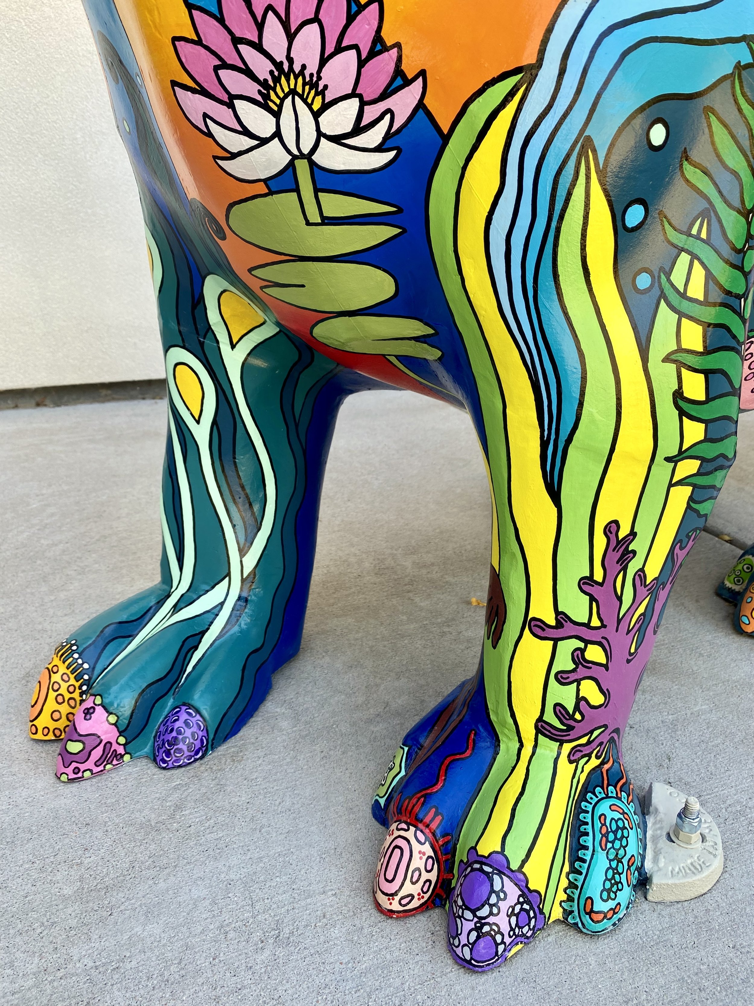 Pete The Dinosaur: "Evolution" (detail), private residence, Denver, CO