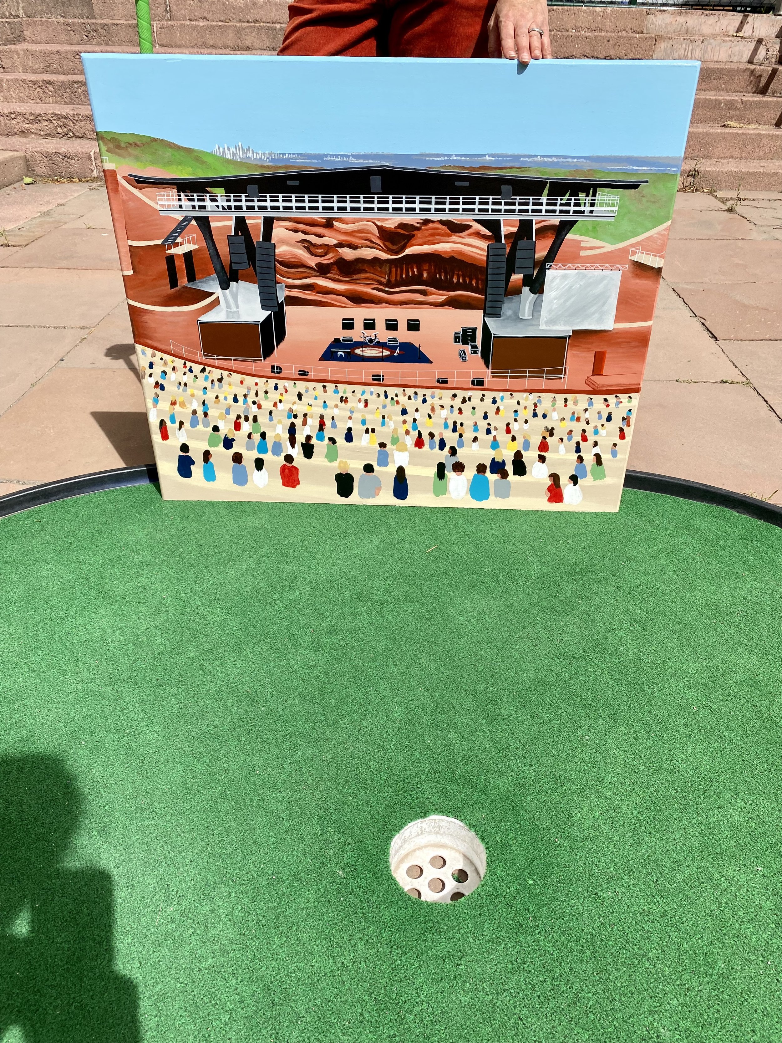 Red Rocks Amphitheatre, part of the Downtown Denver Mini Golf Course, 2023