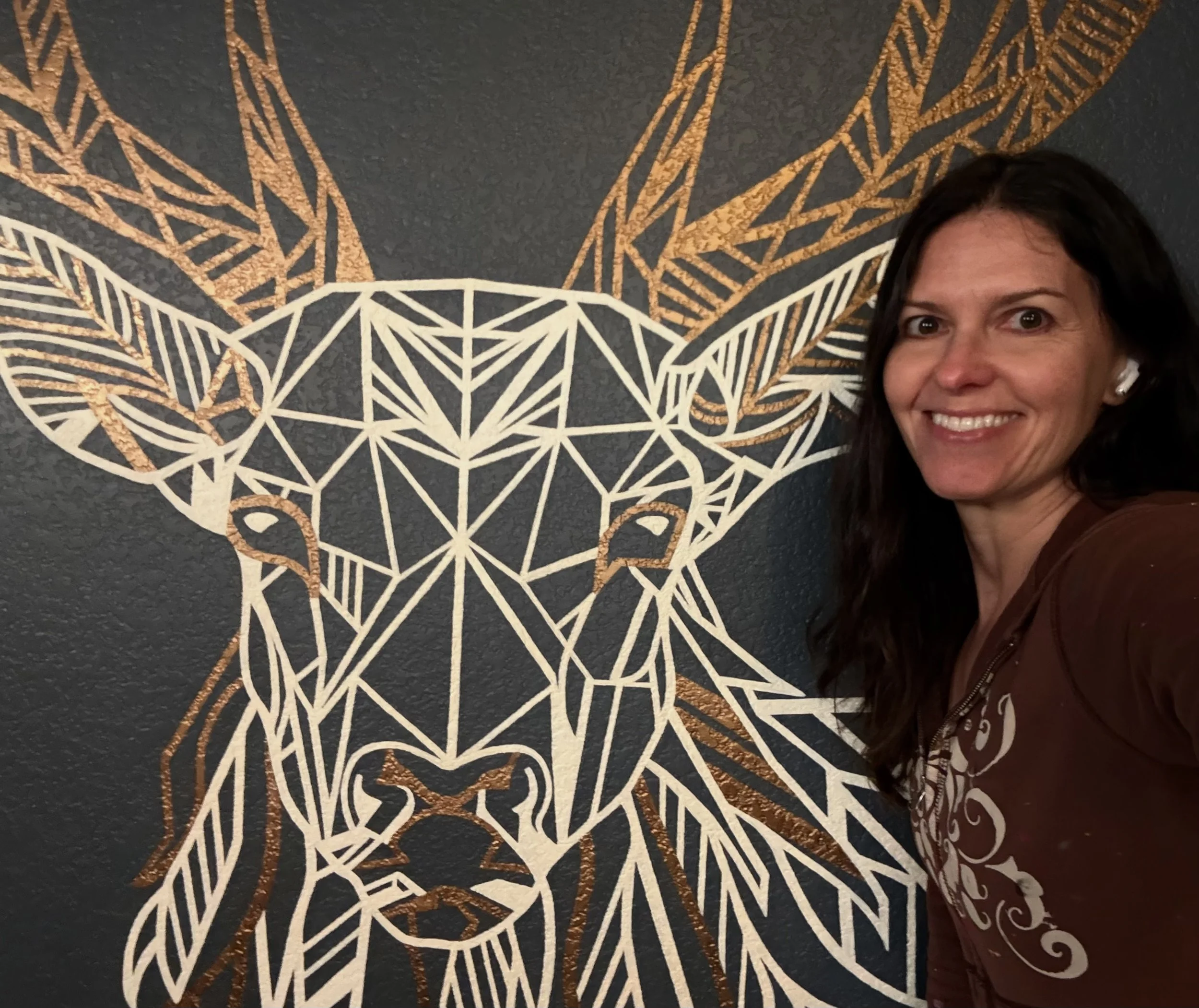 Speakeasy Reindeer, (detail), private residence, Denver, CO, 2026