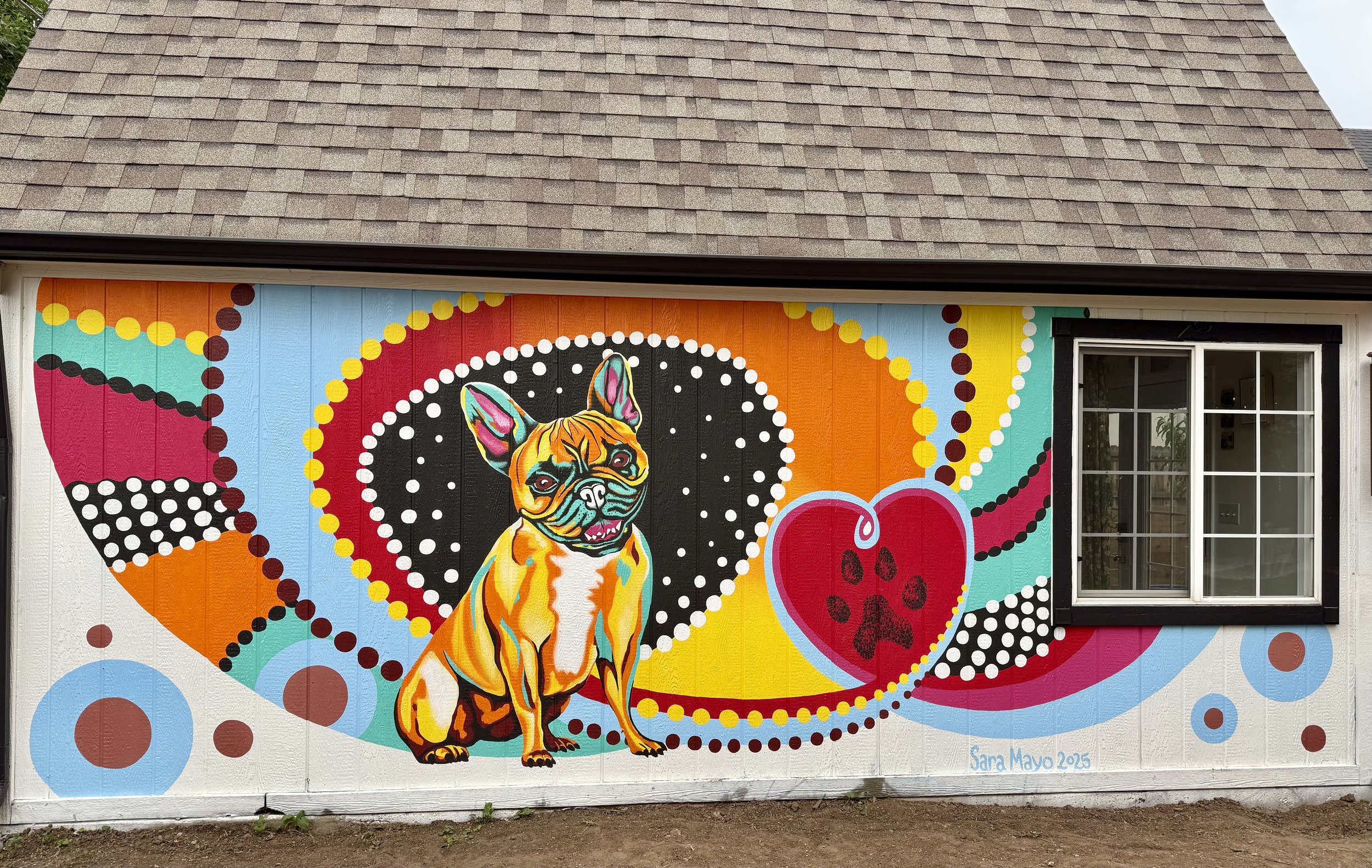 'Adele Tribute' exterior mural, private residence, Denver, CO, 2025