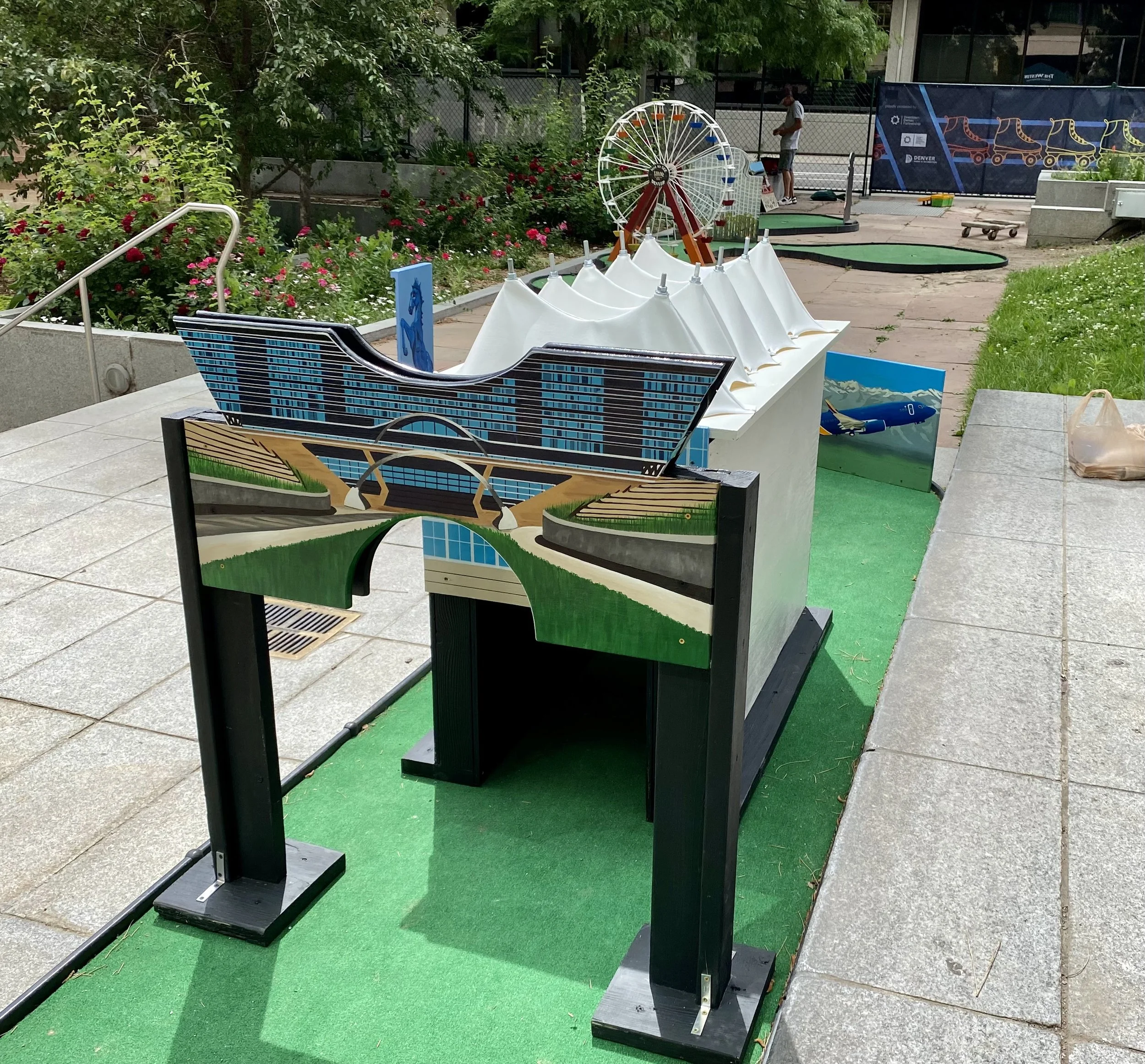 Denver International Airport for the Downtown Denver Mini Golf Course, Skyline Park, Denver CO, 2023