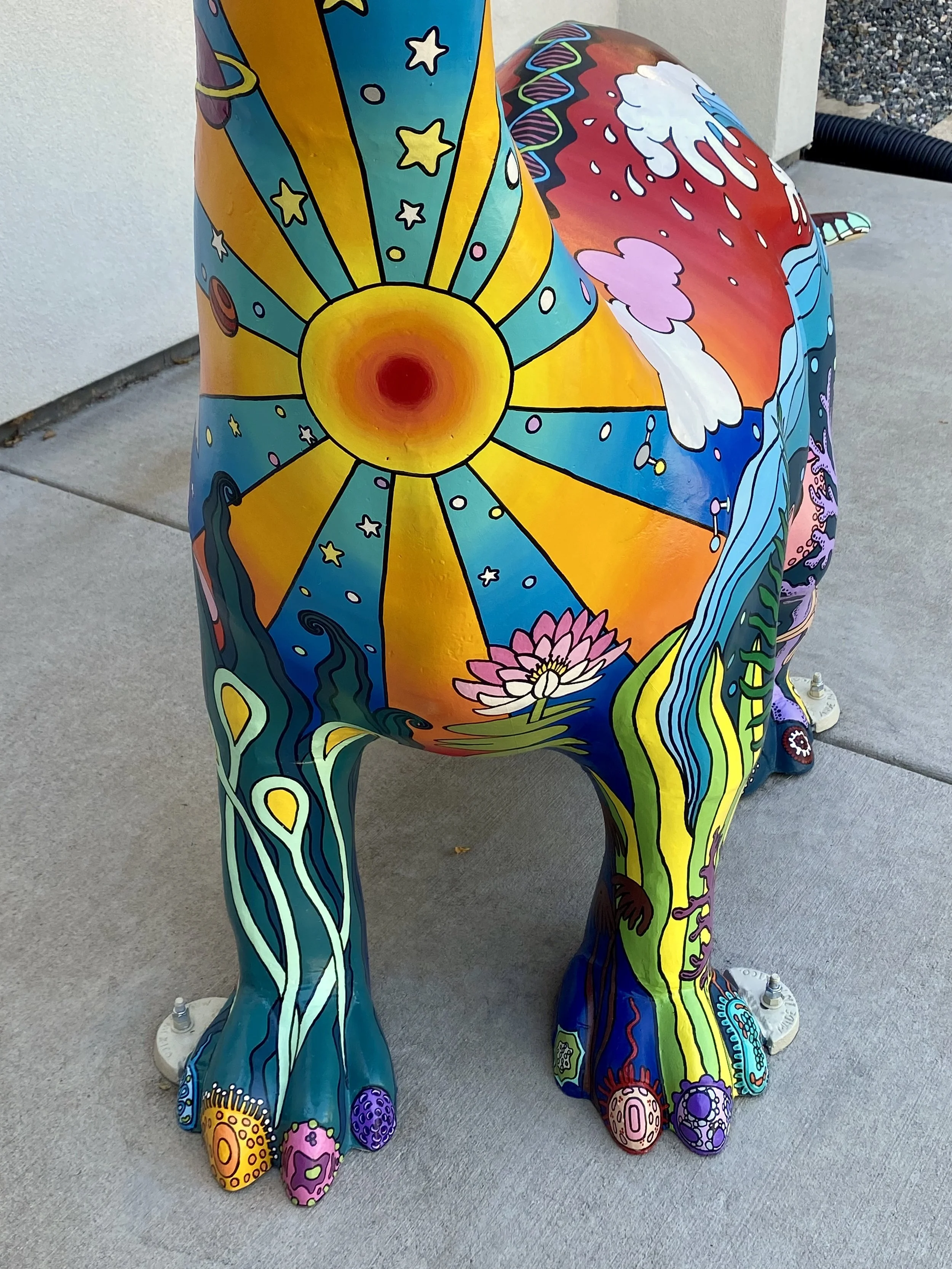 Pete The Dinosaur: "Evolution" (detail), private residence, Denver, CO
