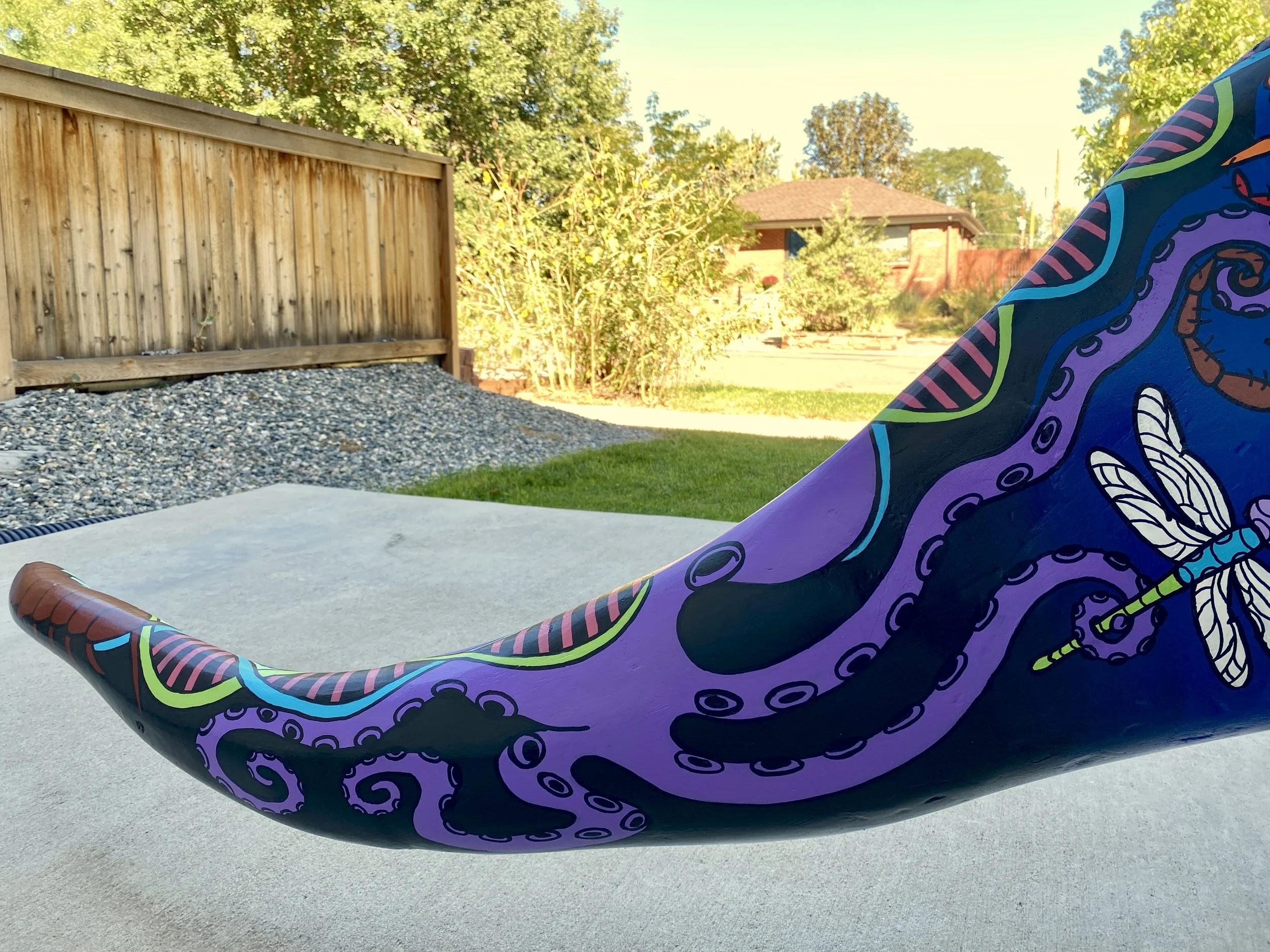 Pete The Dinosaur: "Evolution" (detail), private residence, Denver, CO