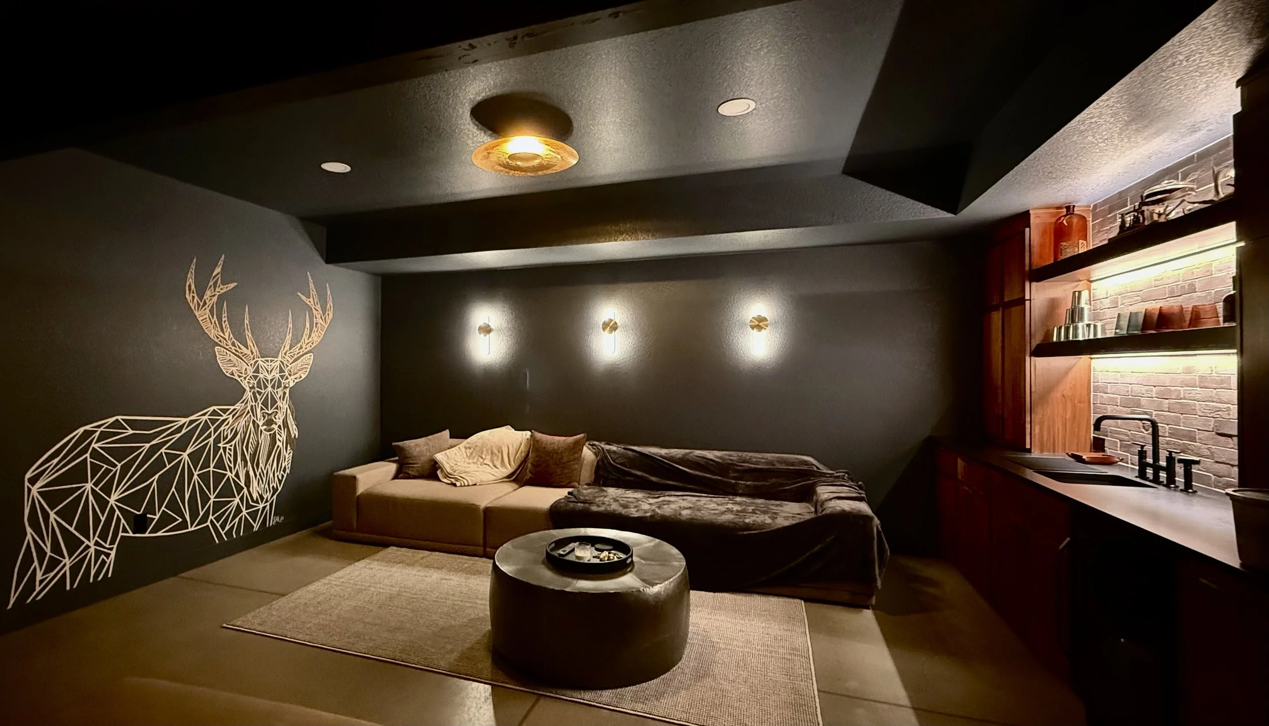 Speakeasy Reindeer, 7'h x 8'w, private residence, Denver, CO, 2026
