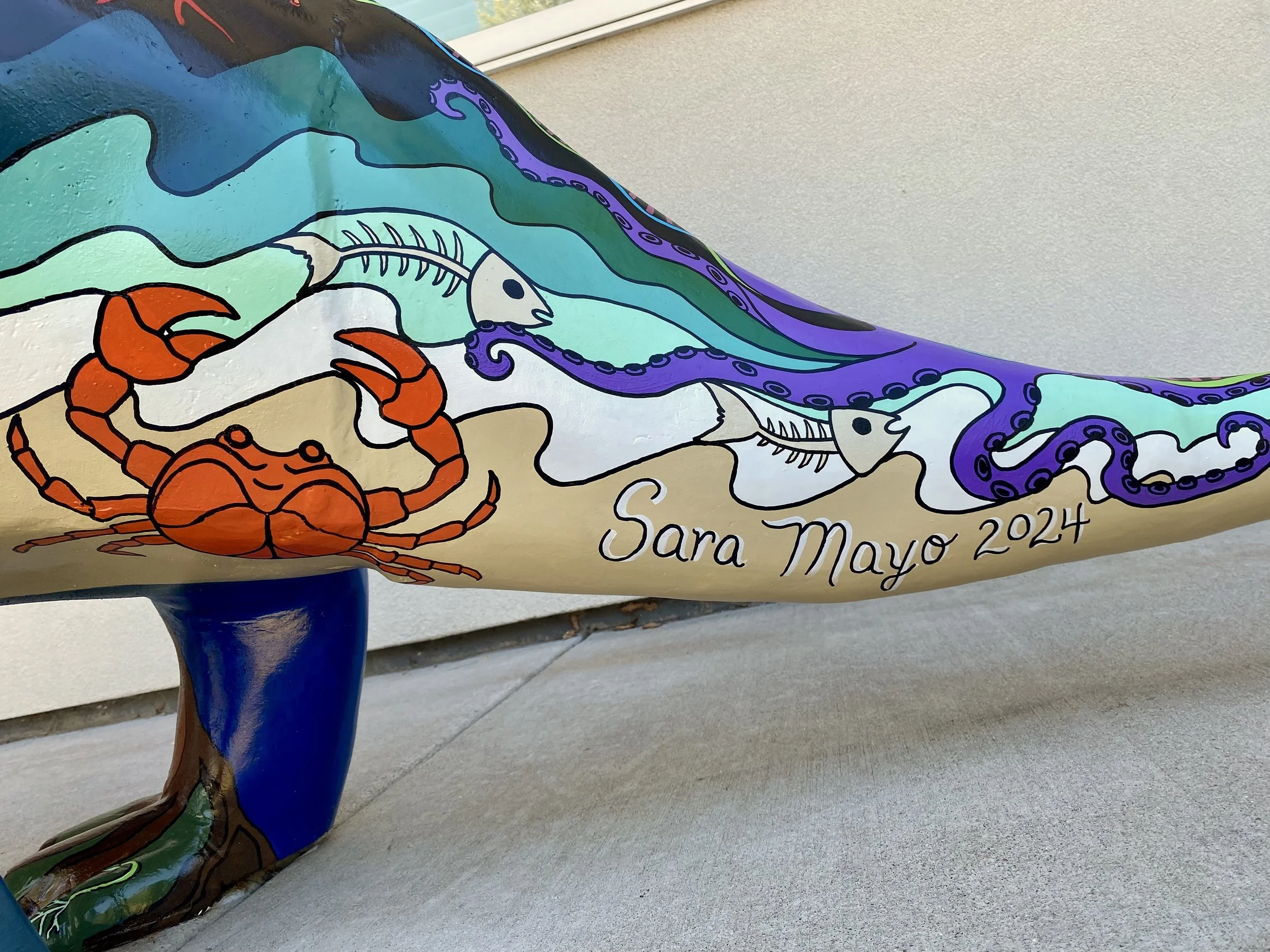Pete The Dinosaur: "Evolution" (detail), private residence, Denver, CO