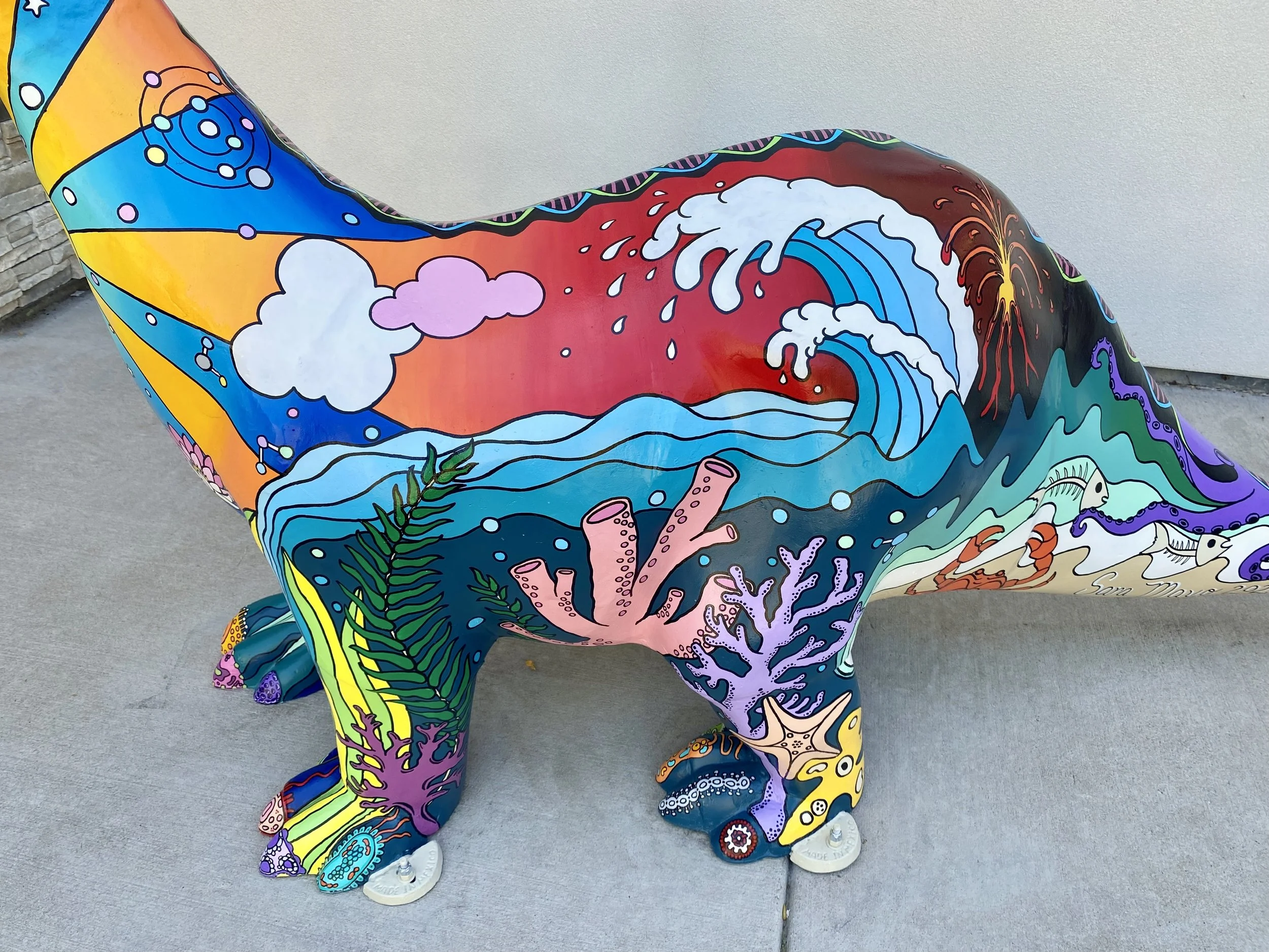 Pete The Dinosaur: "Evolution" (detail), private residence, Denver, CO