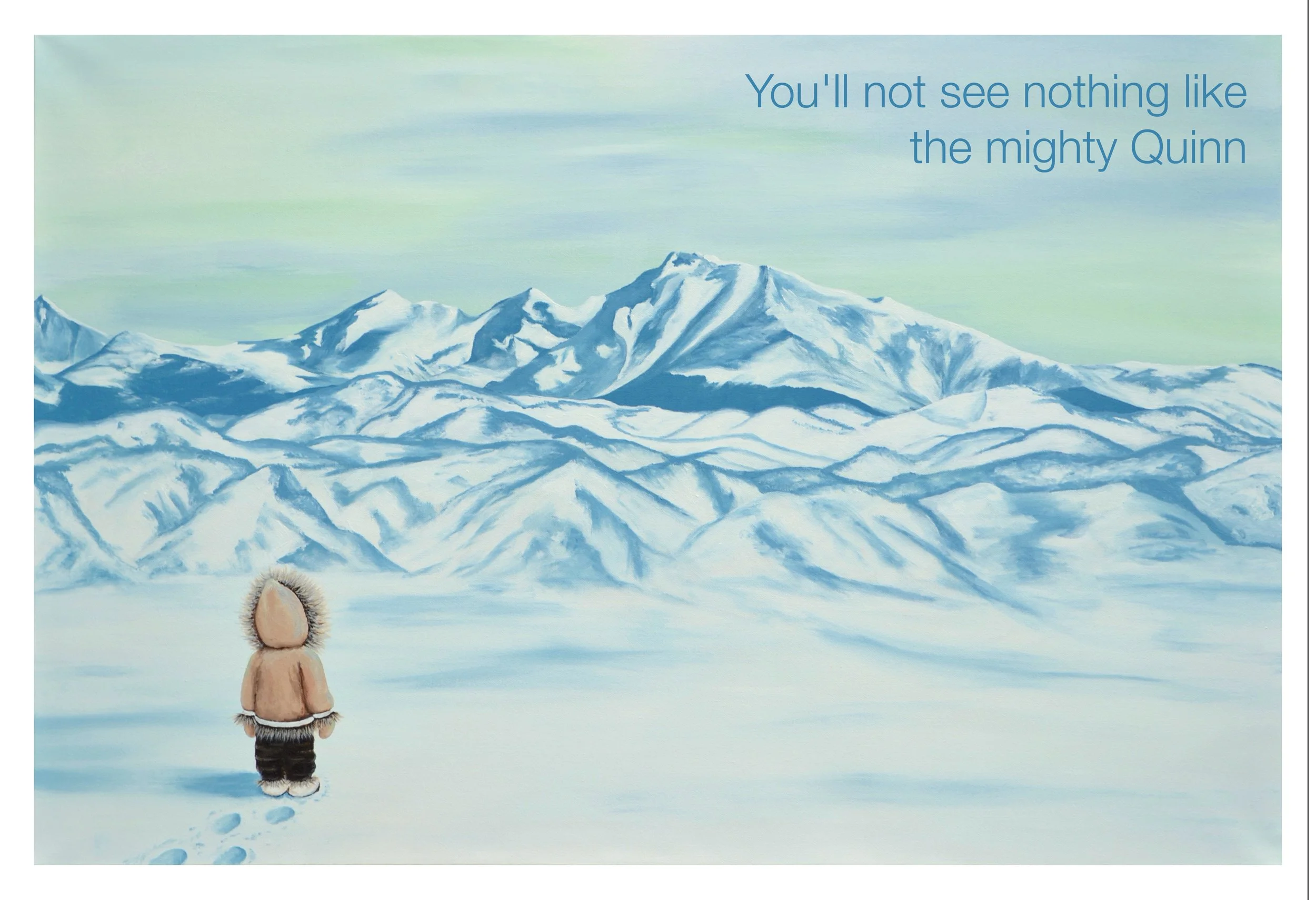 'Mighty Quinn', Acrylic on Canvas, 24" x 36", 2018