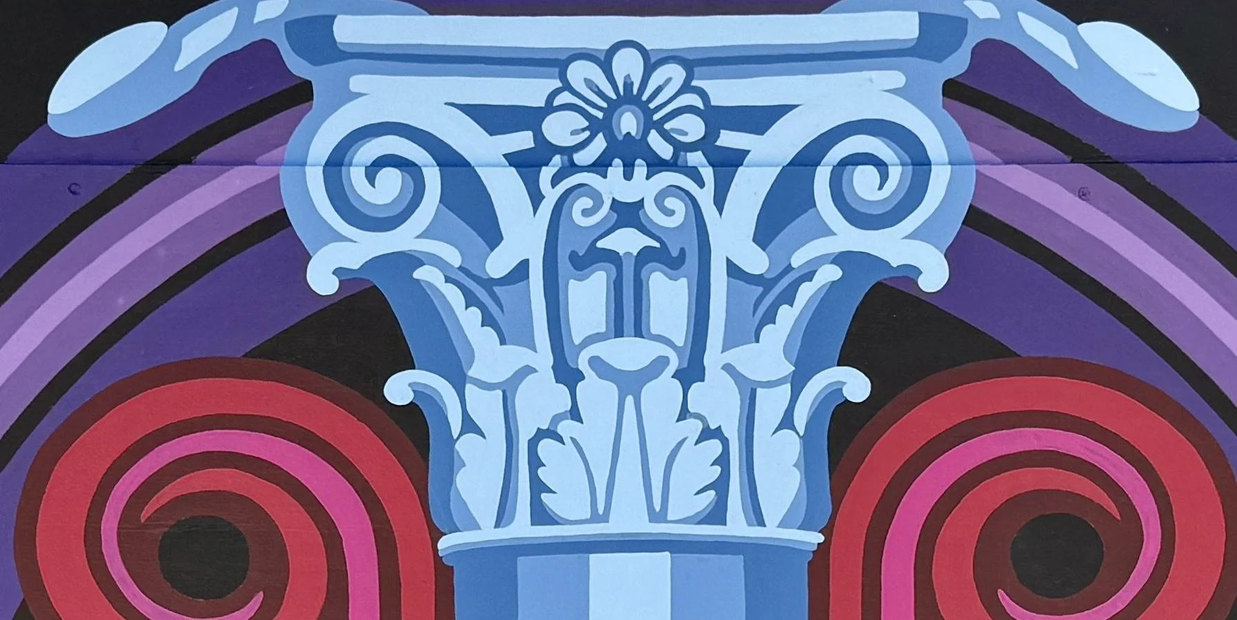 "The Design of Rhythm" painted piano (detail), 2026