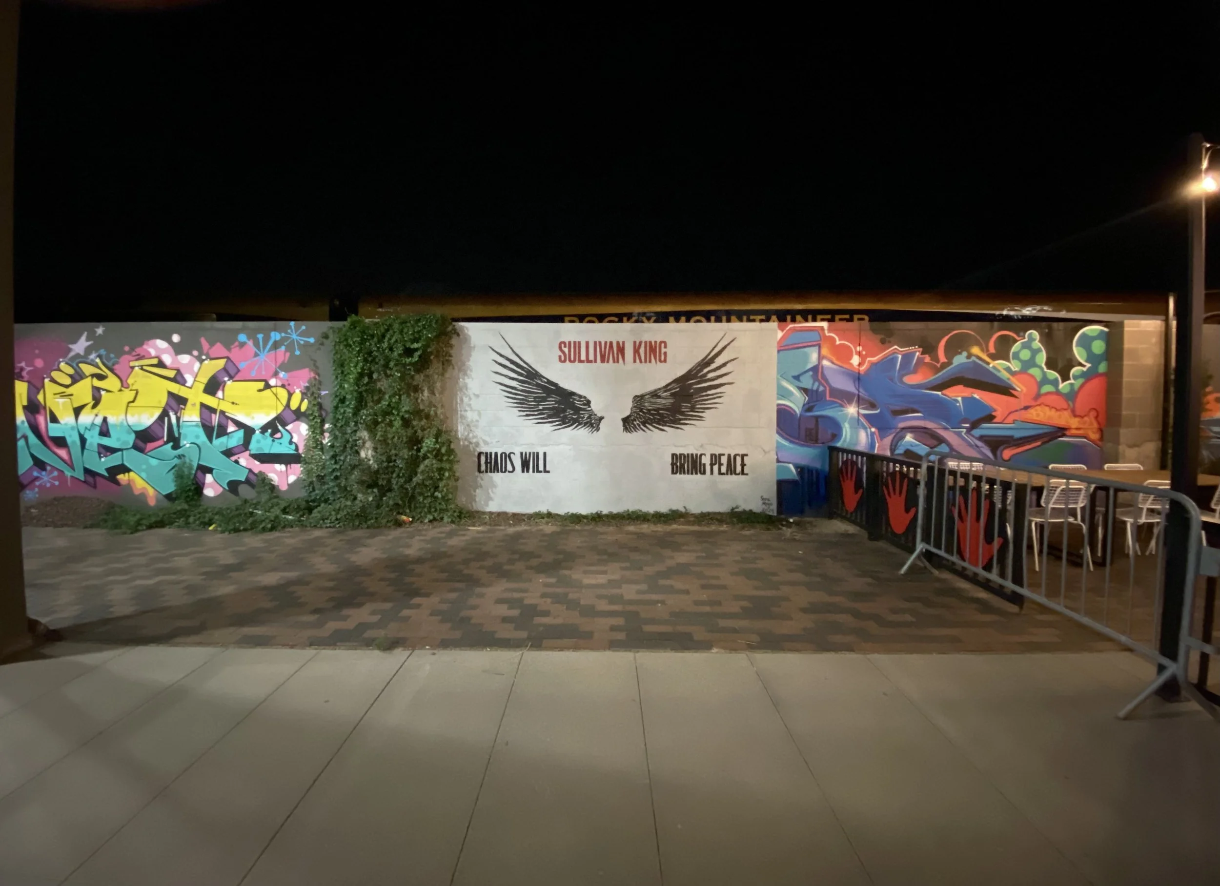 Promotional mural for musician Sullivan King, 8'h x 12'w, Mission Ballroom, Denver, CO, 2024