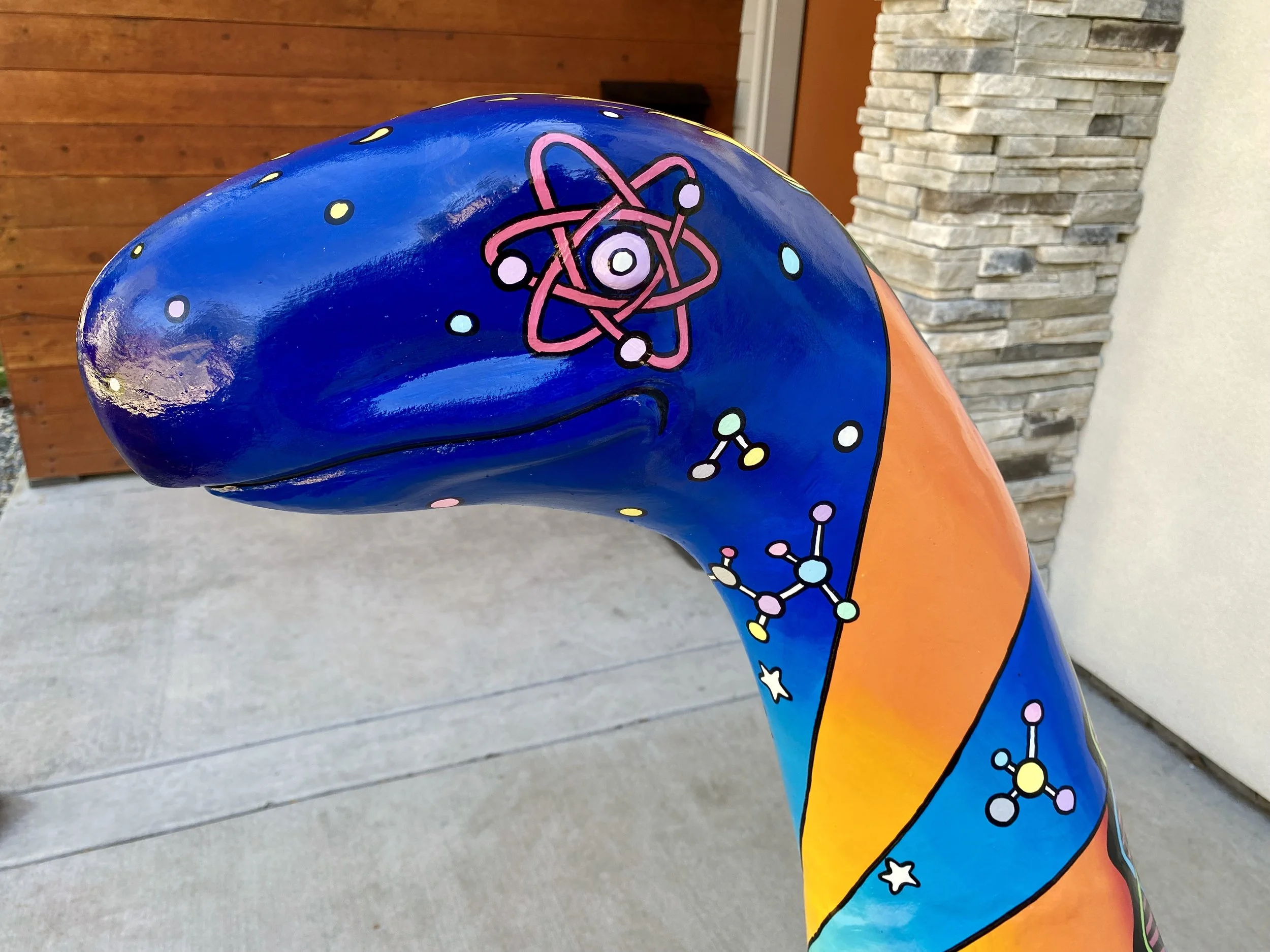 Pete The Dinosaur: "Evolution" (detail), private residence, Denver, CO