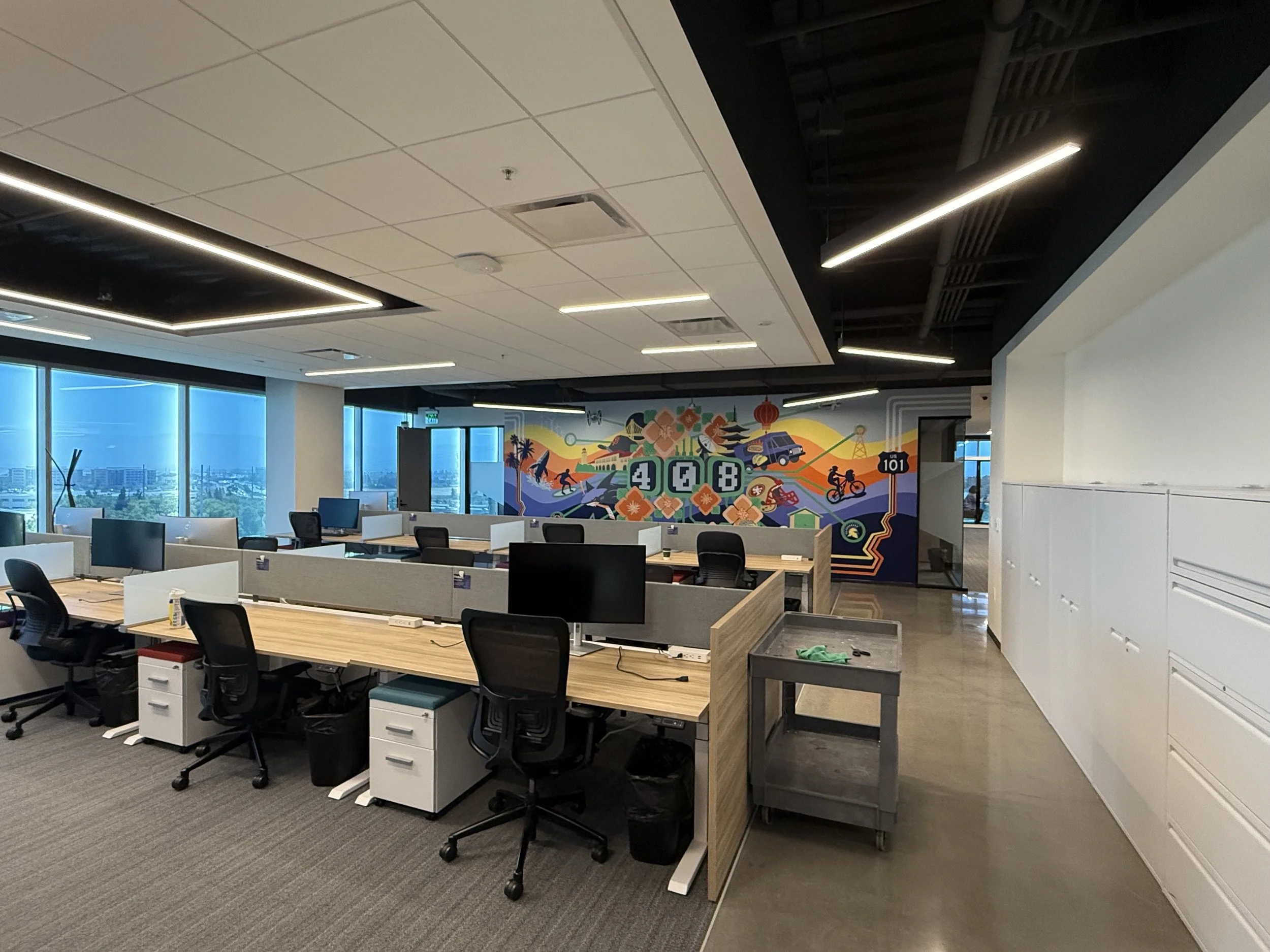 Bay Area Tech Mural, 9' x 23', Cloudera Global Headquarters, San Jose, CA, 2026
