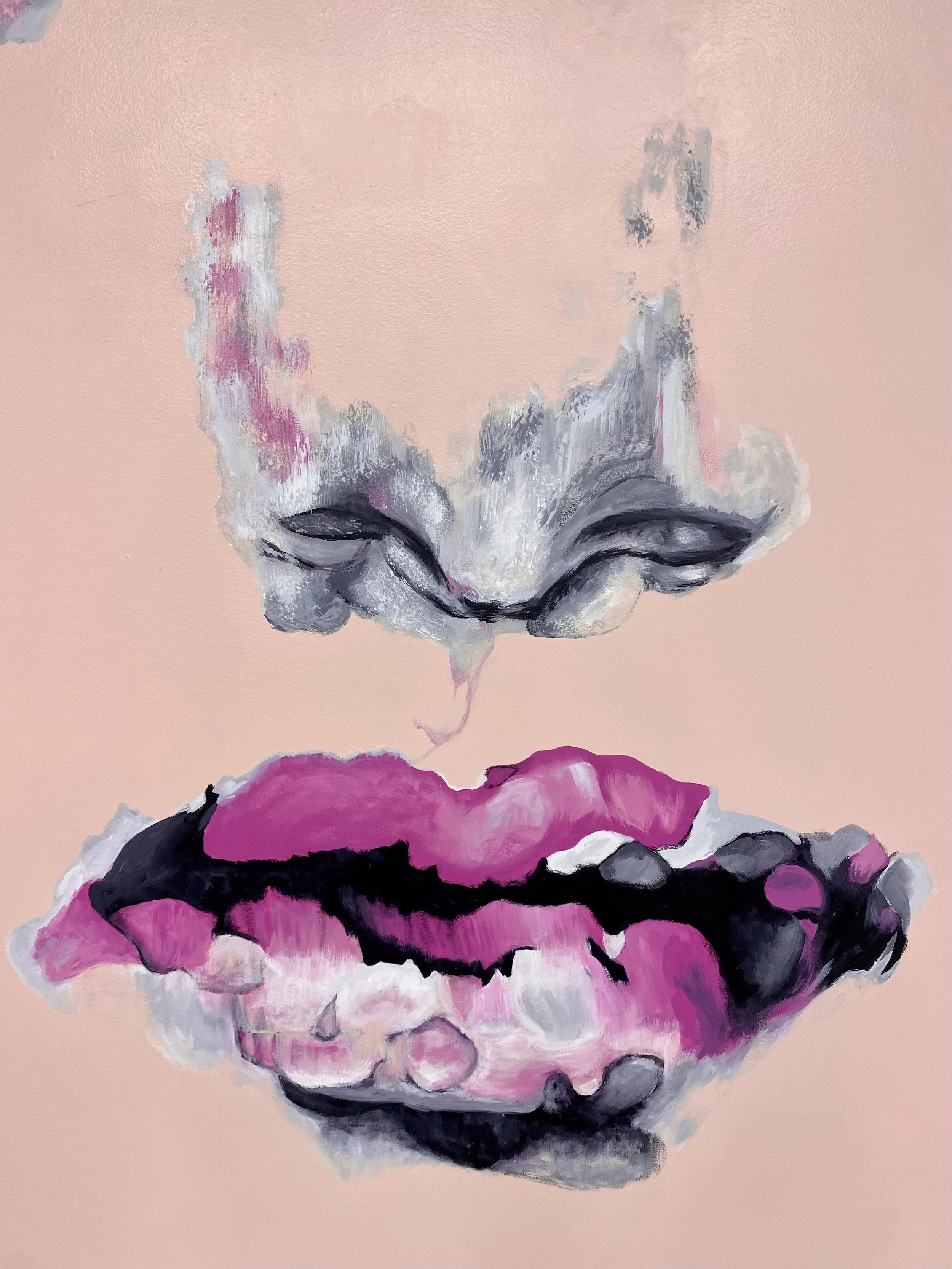 Face Spa Mural, (detail), Let's Face It Spa, Denver, CO, 2025