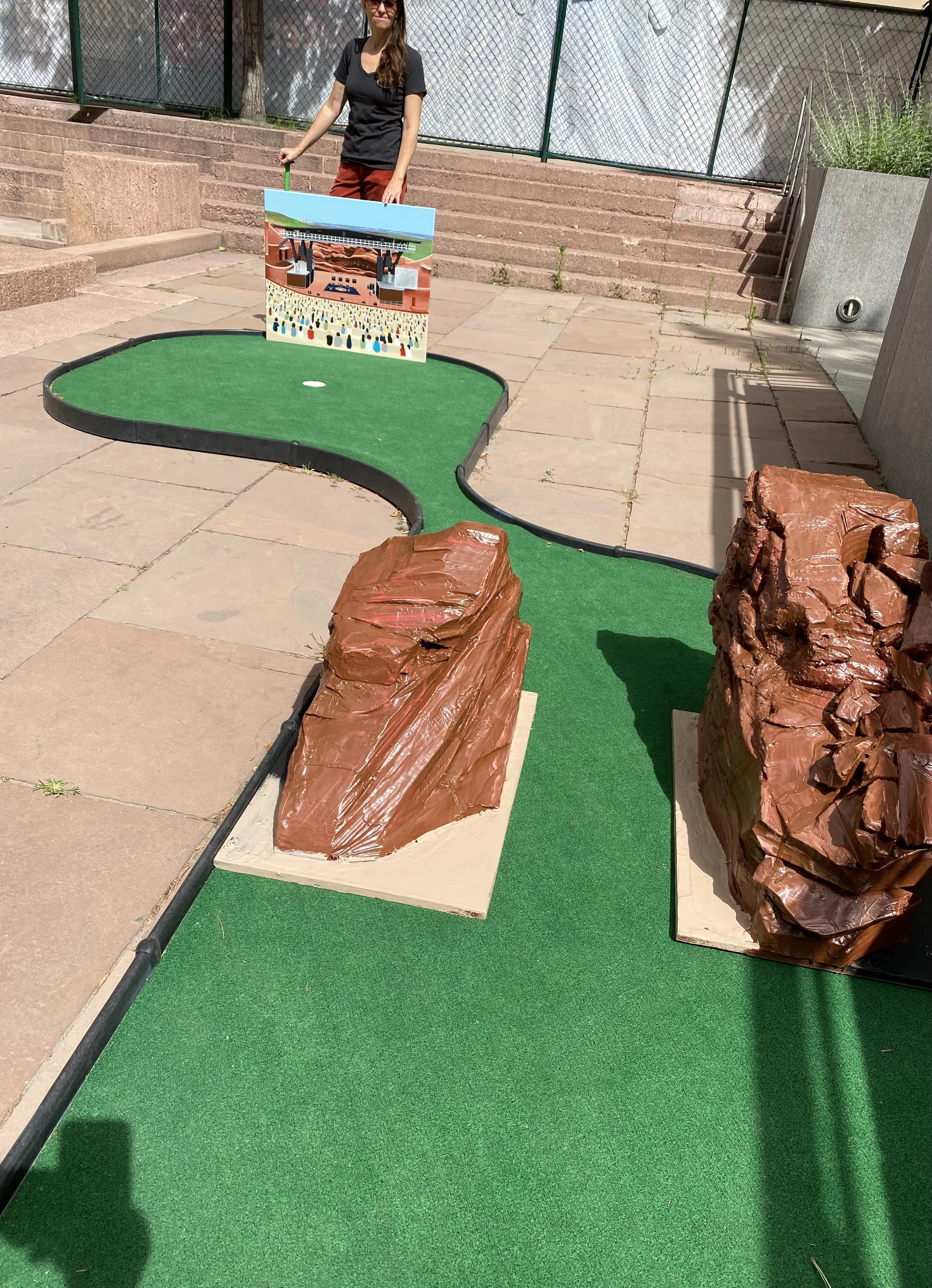 Red Rocks Amphitheatre for the Downtown Denver Mini Golf Course, Skyline Park, Denver CO, 2023