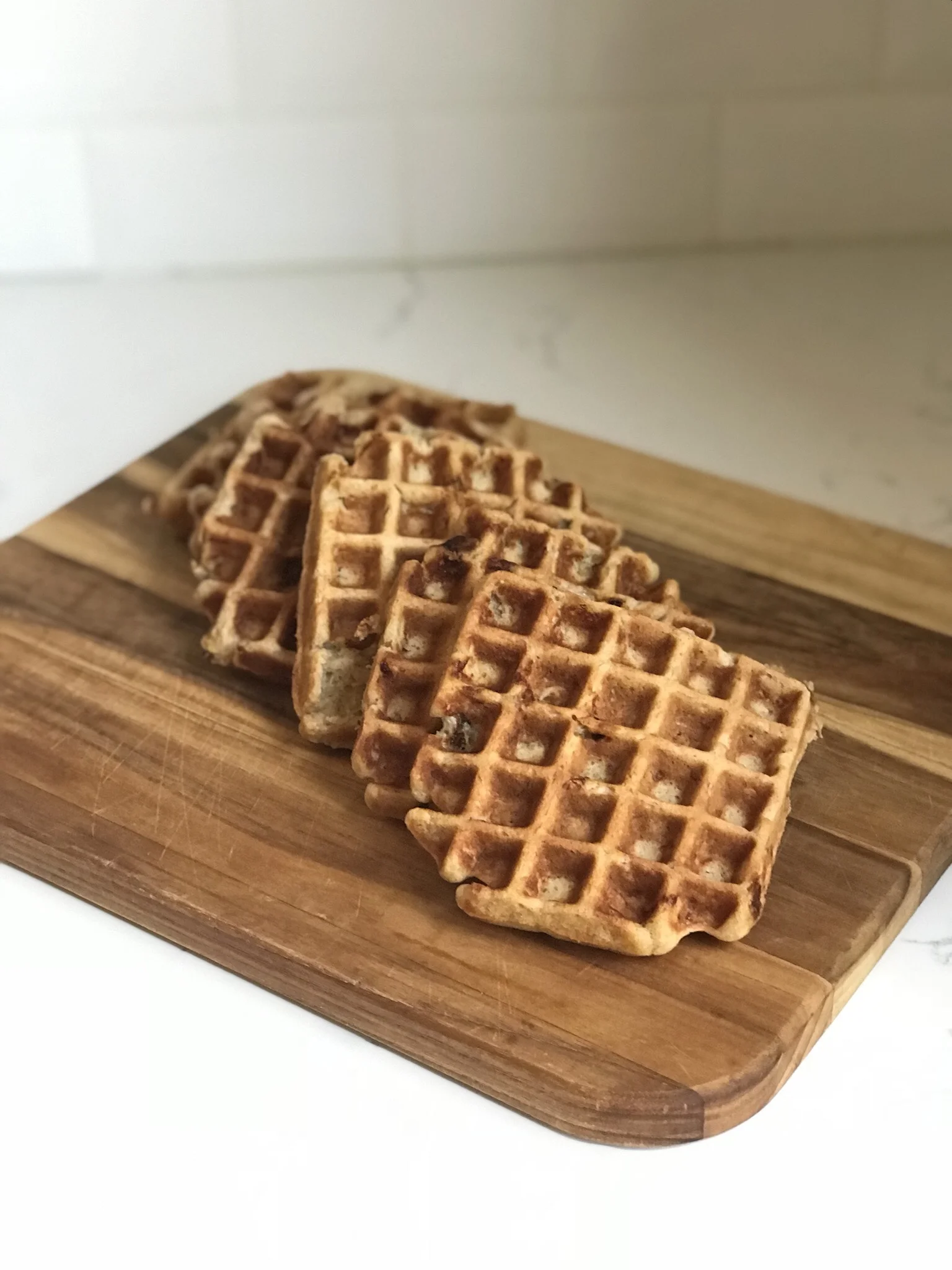 Banana Bread Waffles