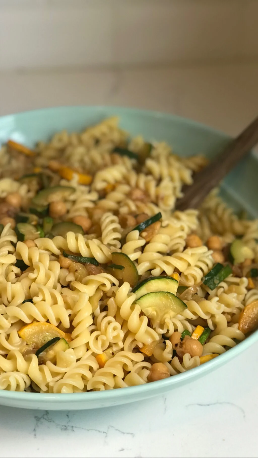 Pasta with Chickpeas and Zucchini