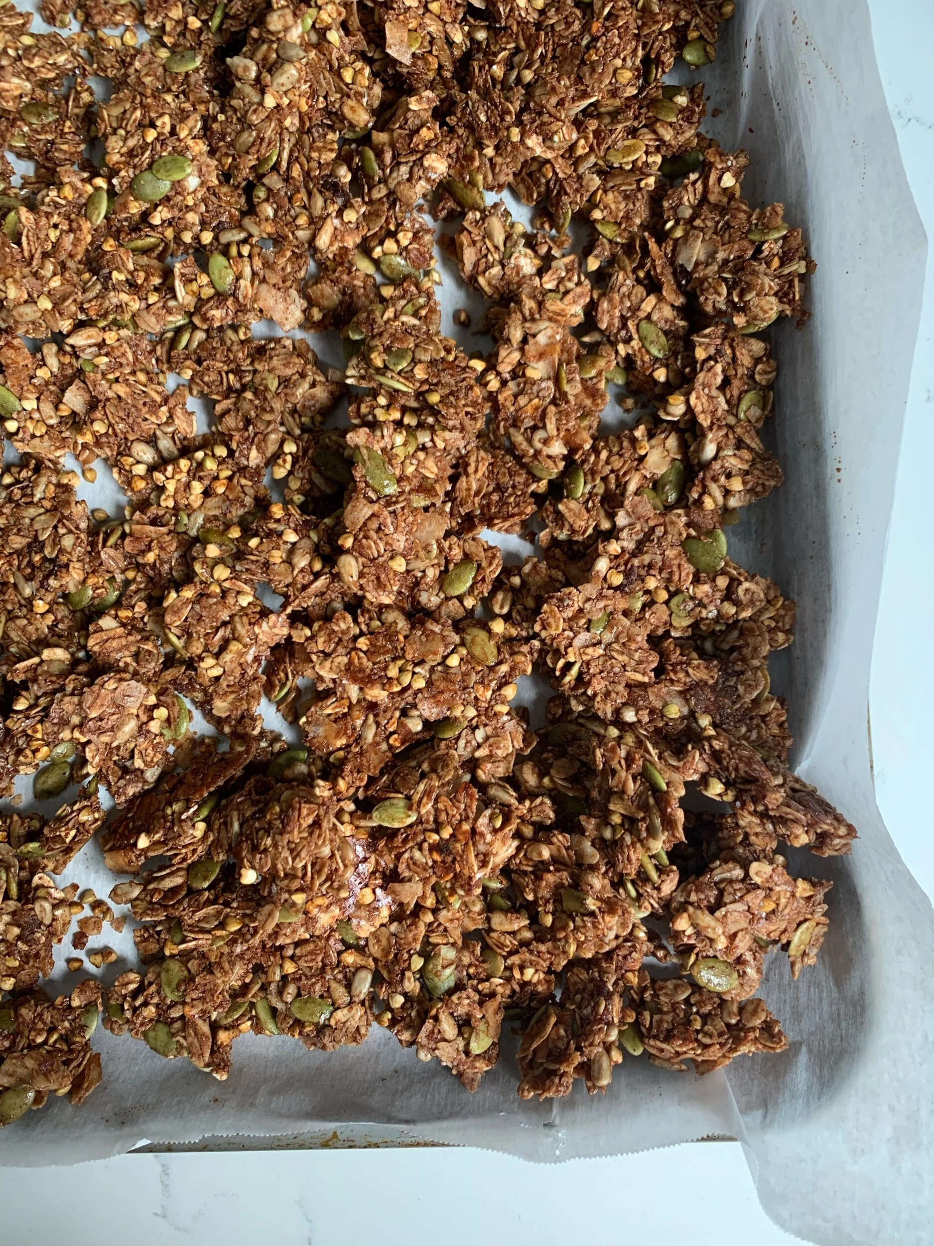 Warm spiced granola