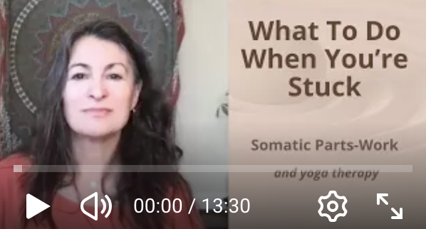 What to do when you're stuck? Let's talk about somatic parts work.