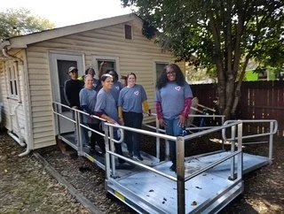 Ferguson Volunteers Return to Partner with RTGC for an Accessibility Ramp Build