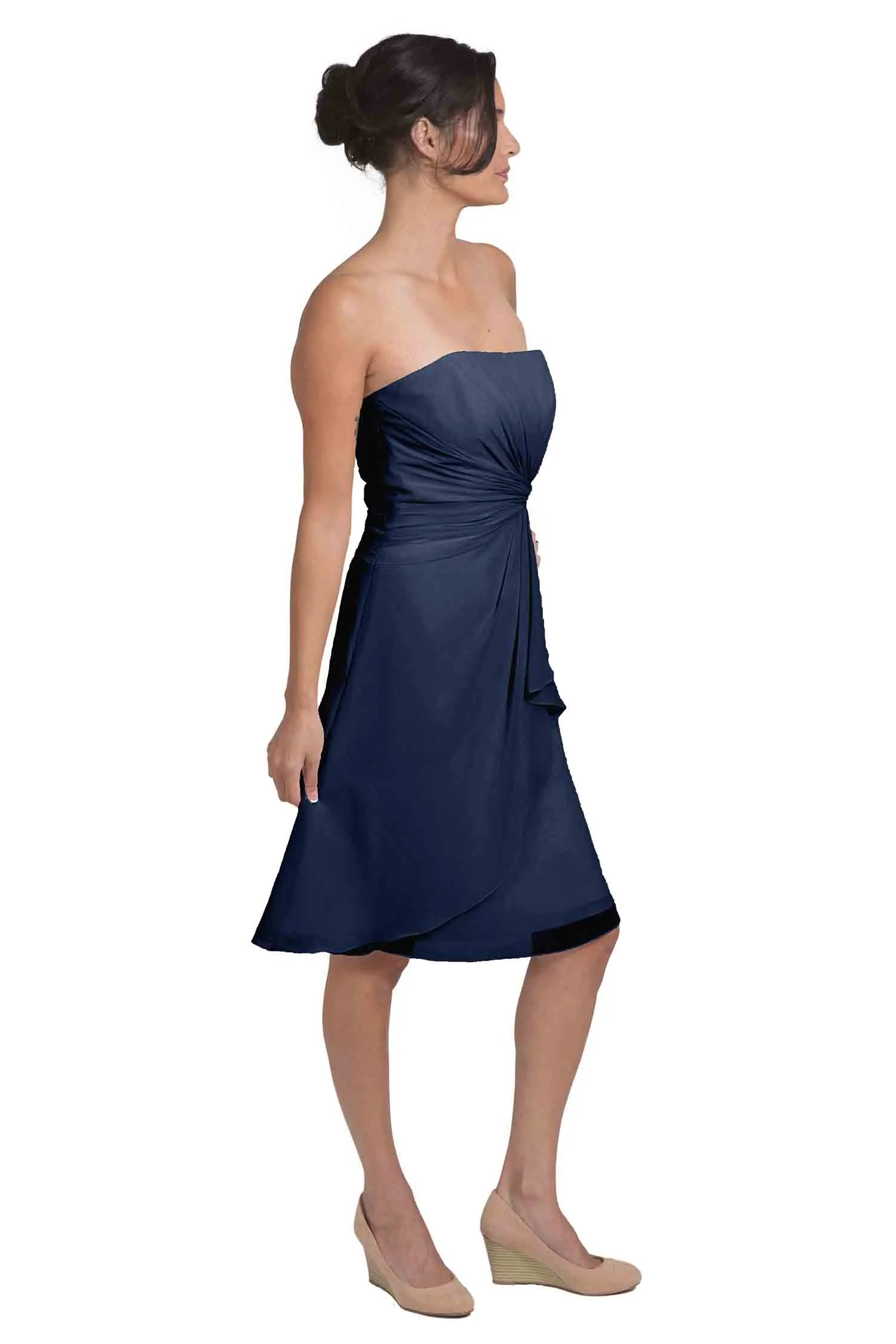 Bridesmaid Dress NZ Olivia - Navy Blue Right