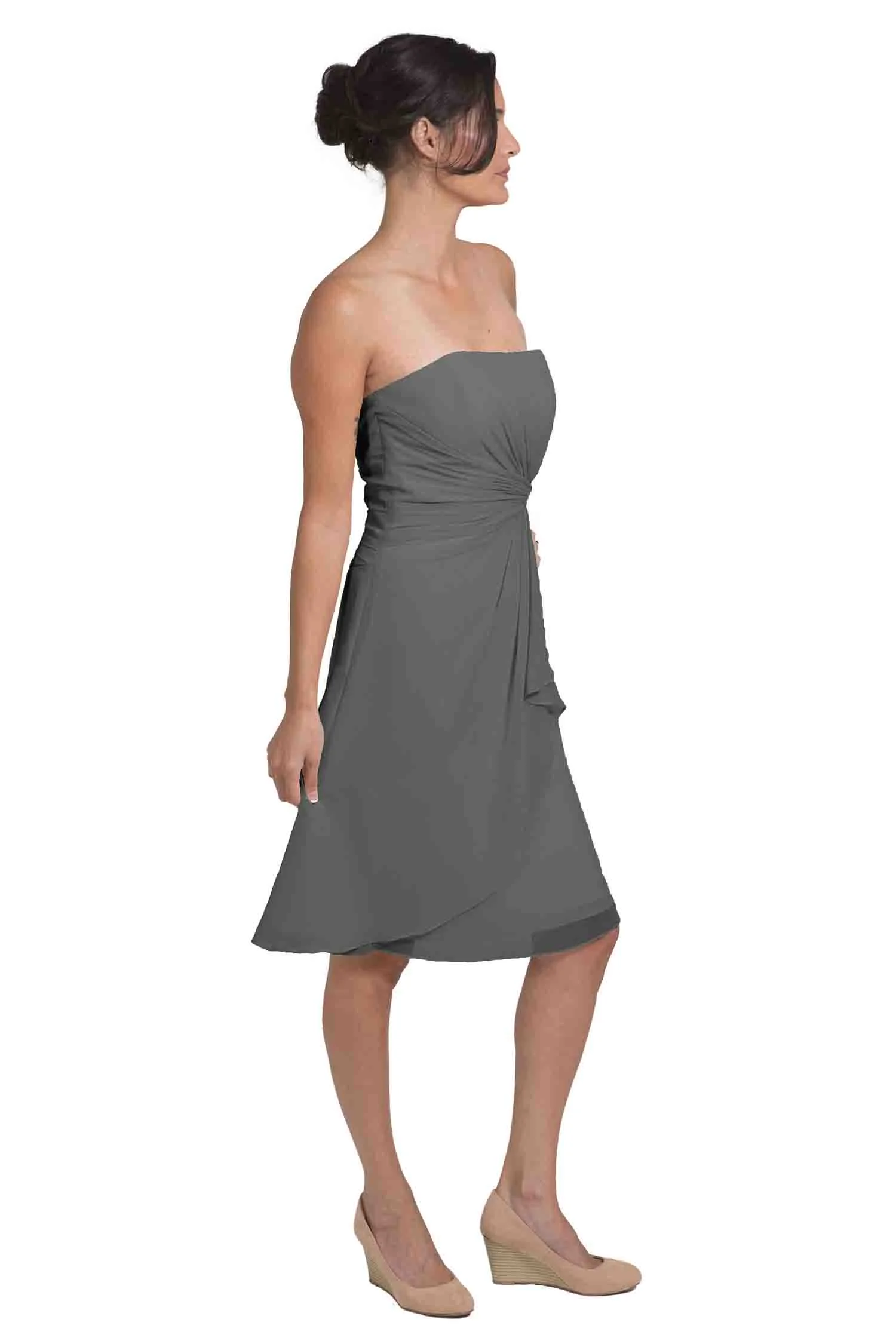 Bridesmaid Dress NZ Olivia - Grey Right
