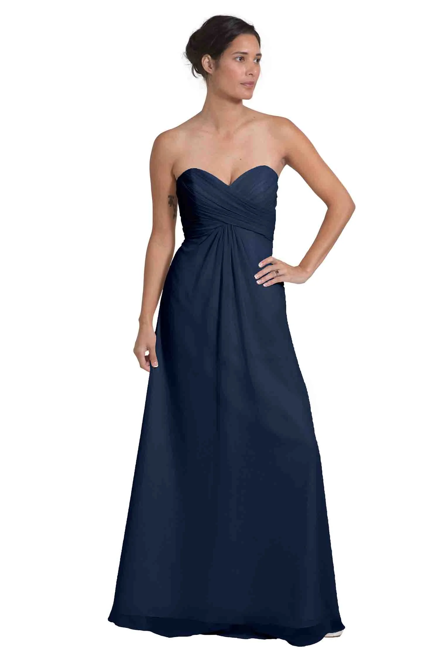 Bridesmaid Dress NZ Sophia - Navy Blue Front