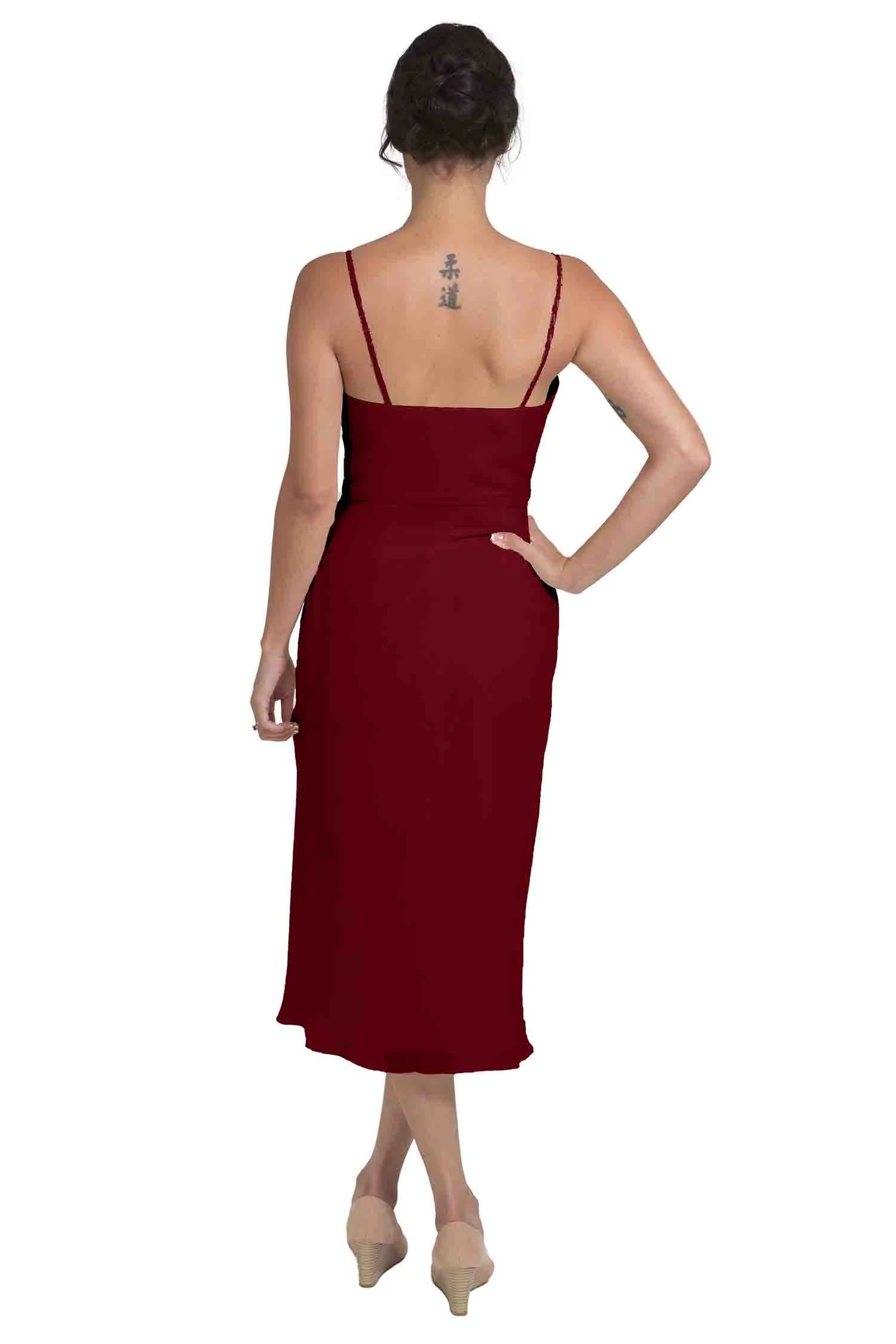 Bridesmaid Dress NZ Isabella - BurgundyBack