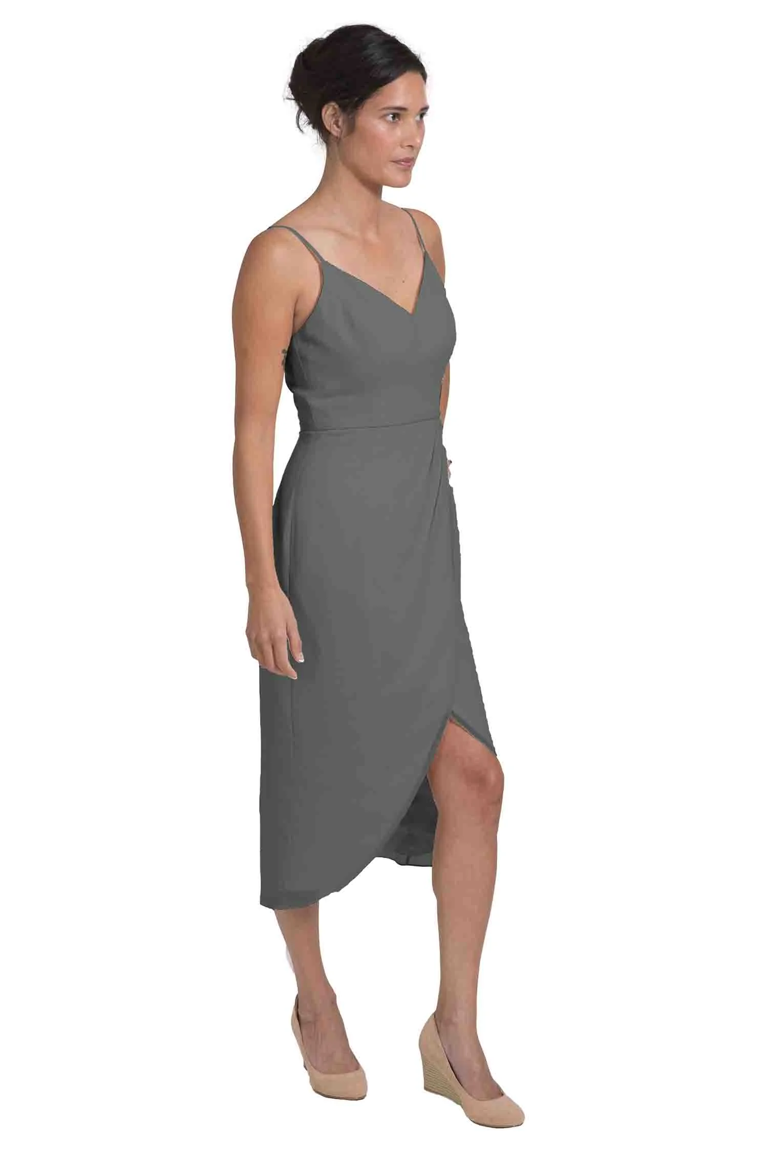 Bridesmaid Dress NZ Isabella - Grey Right