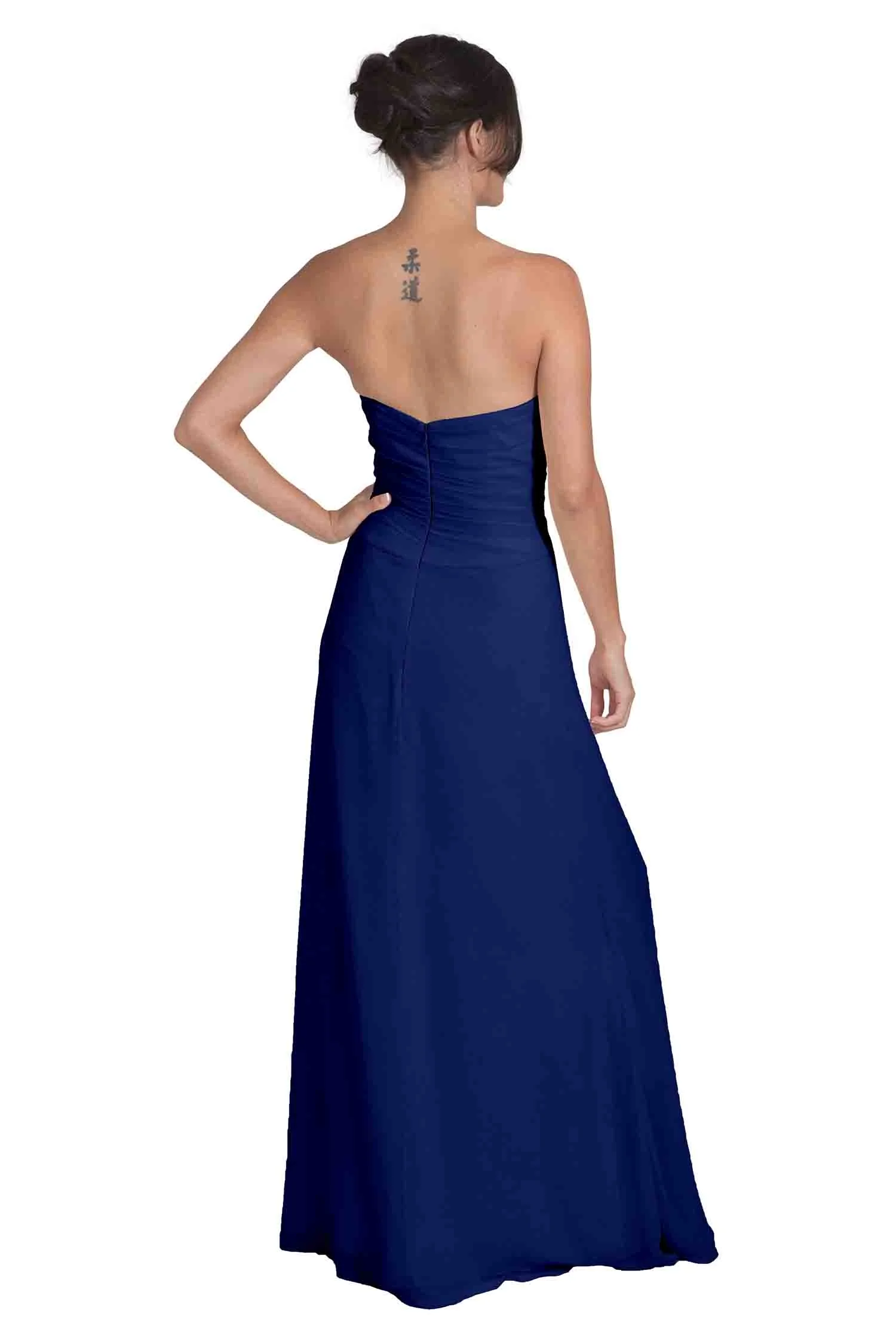 Bridesmaid Dress NZ April - Royal Blue Back