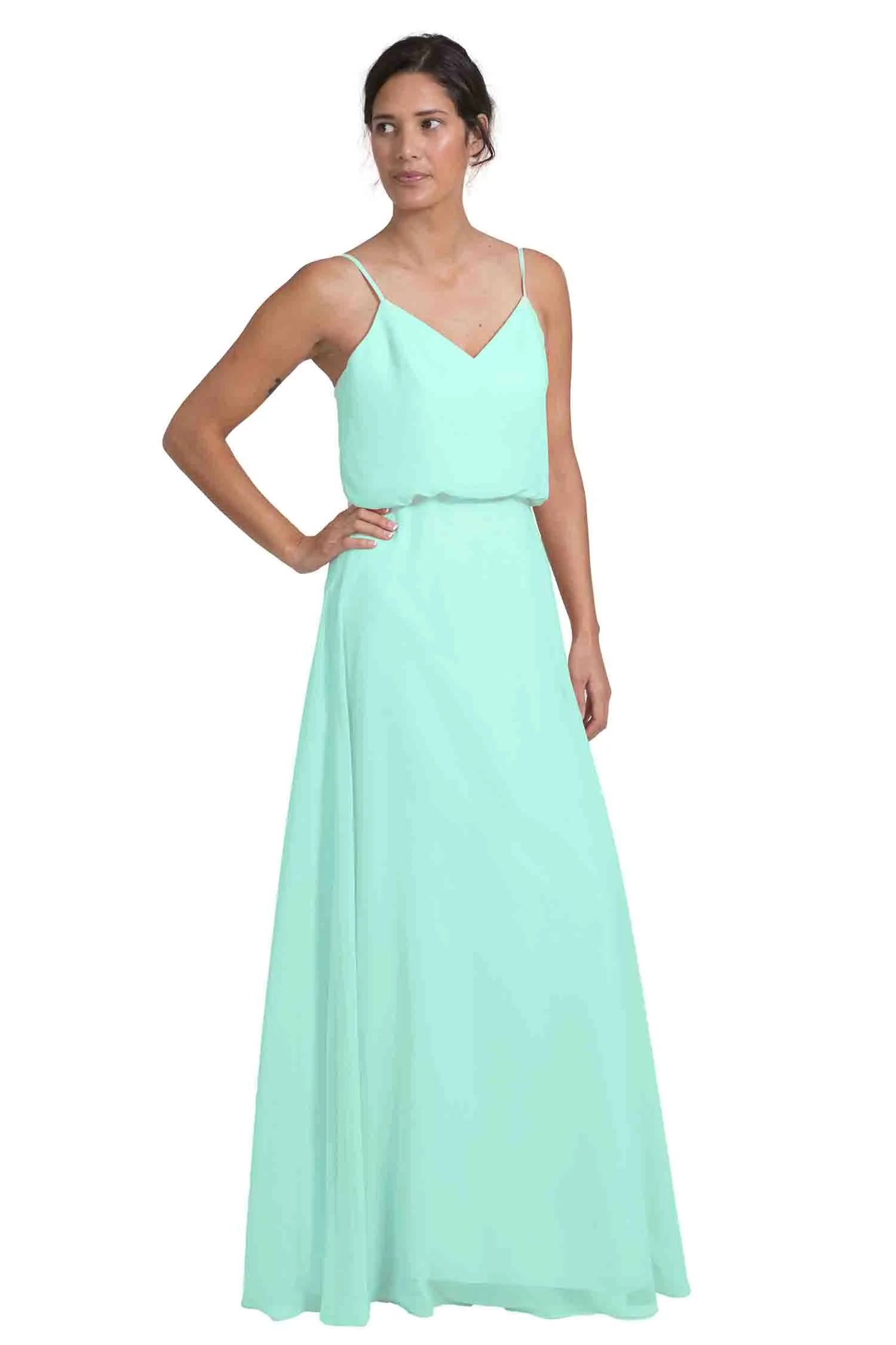 Bridesmaid Dress NZ Avery - Mint Green Front