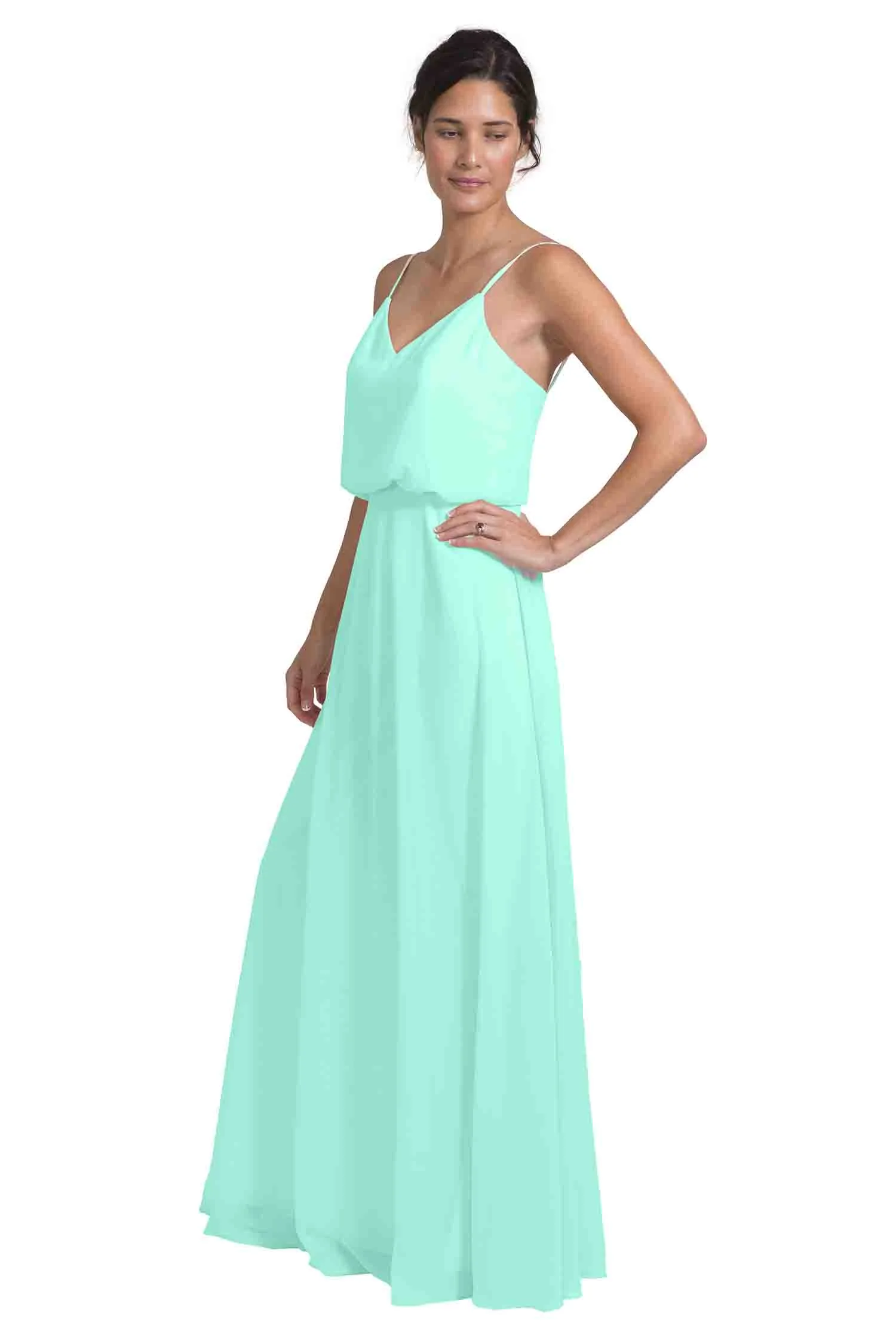 Bridesmaid Dress NZ Avery - Mint Green Left