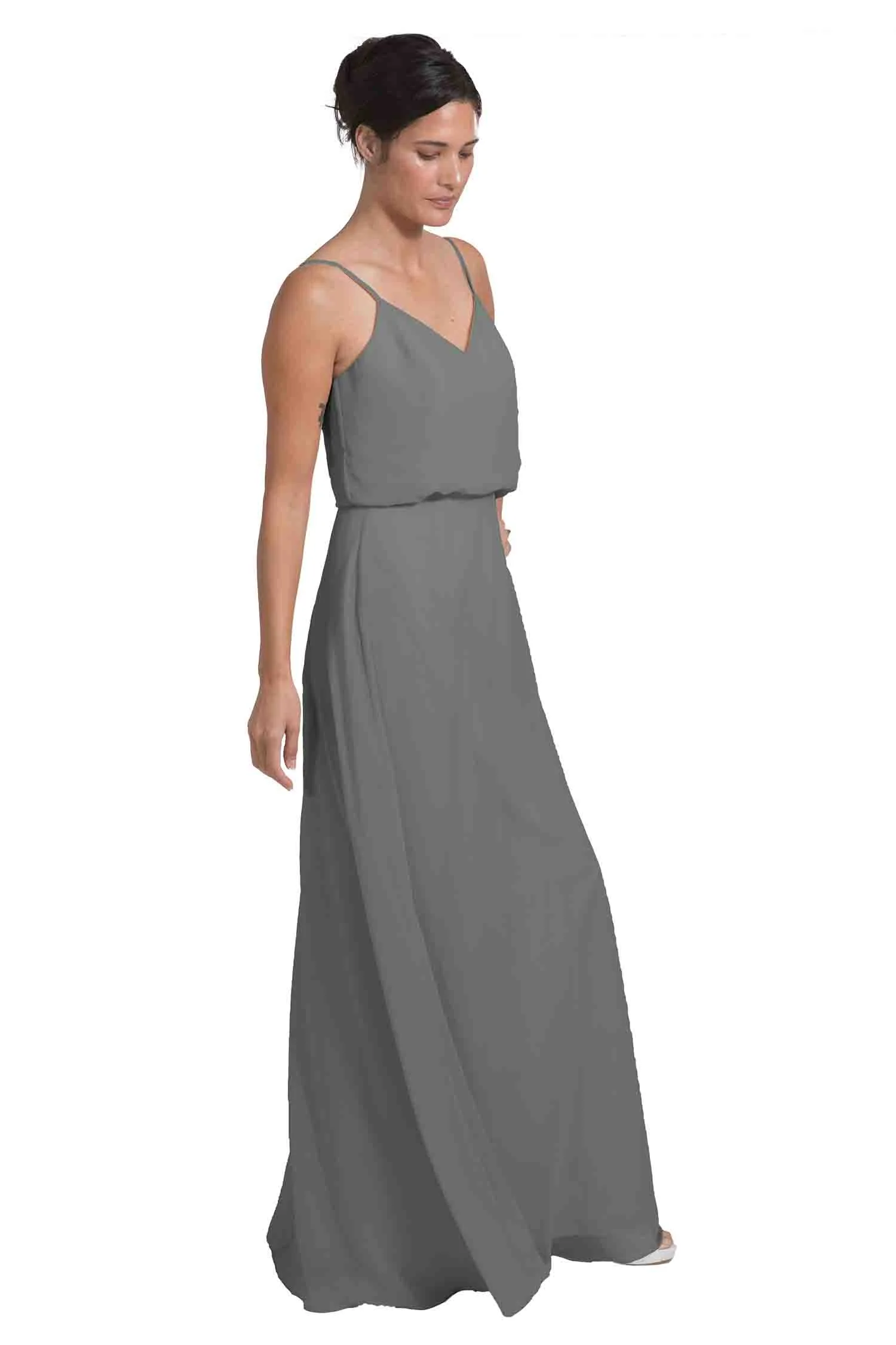 Bridesmaid Dress NZ Avery - Grey Rigth
