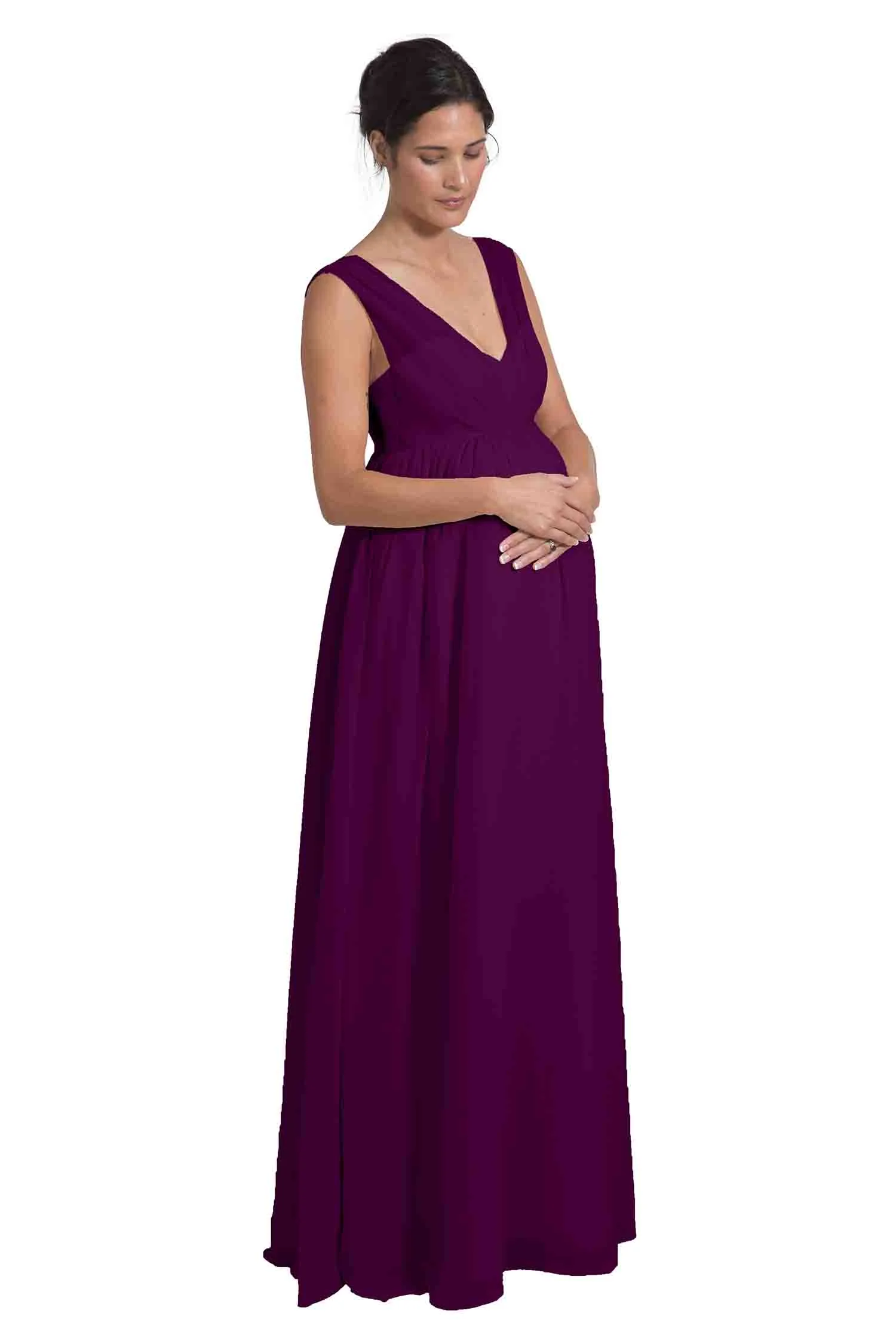 Bridesmaid Dress Amelia - Purple Grape Right
