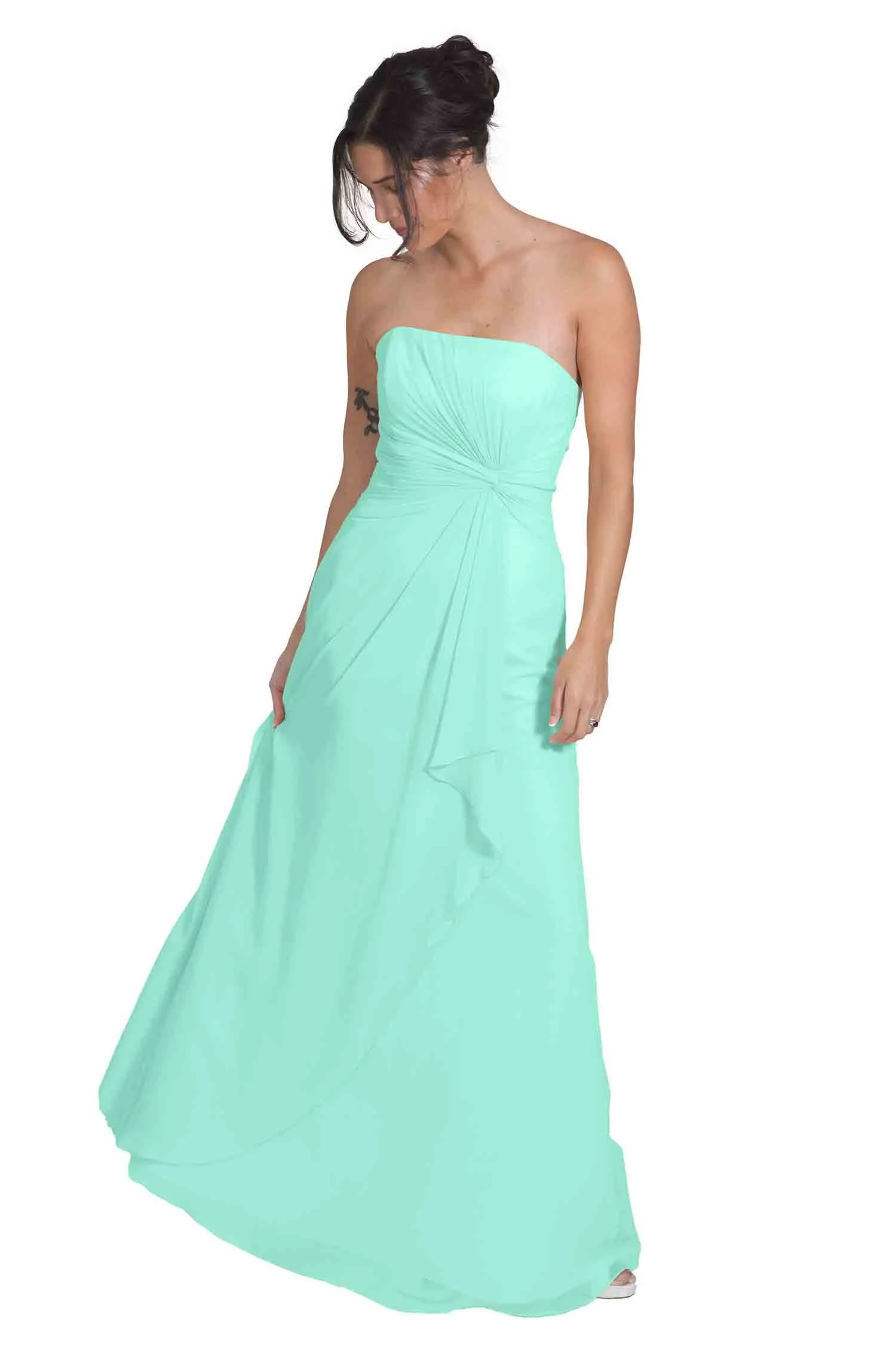Bridesmaid Dress NZ April - Mint Green Front